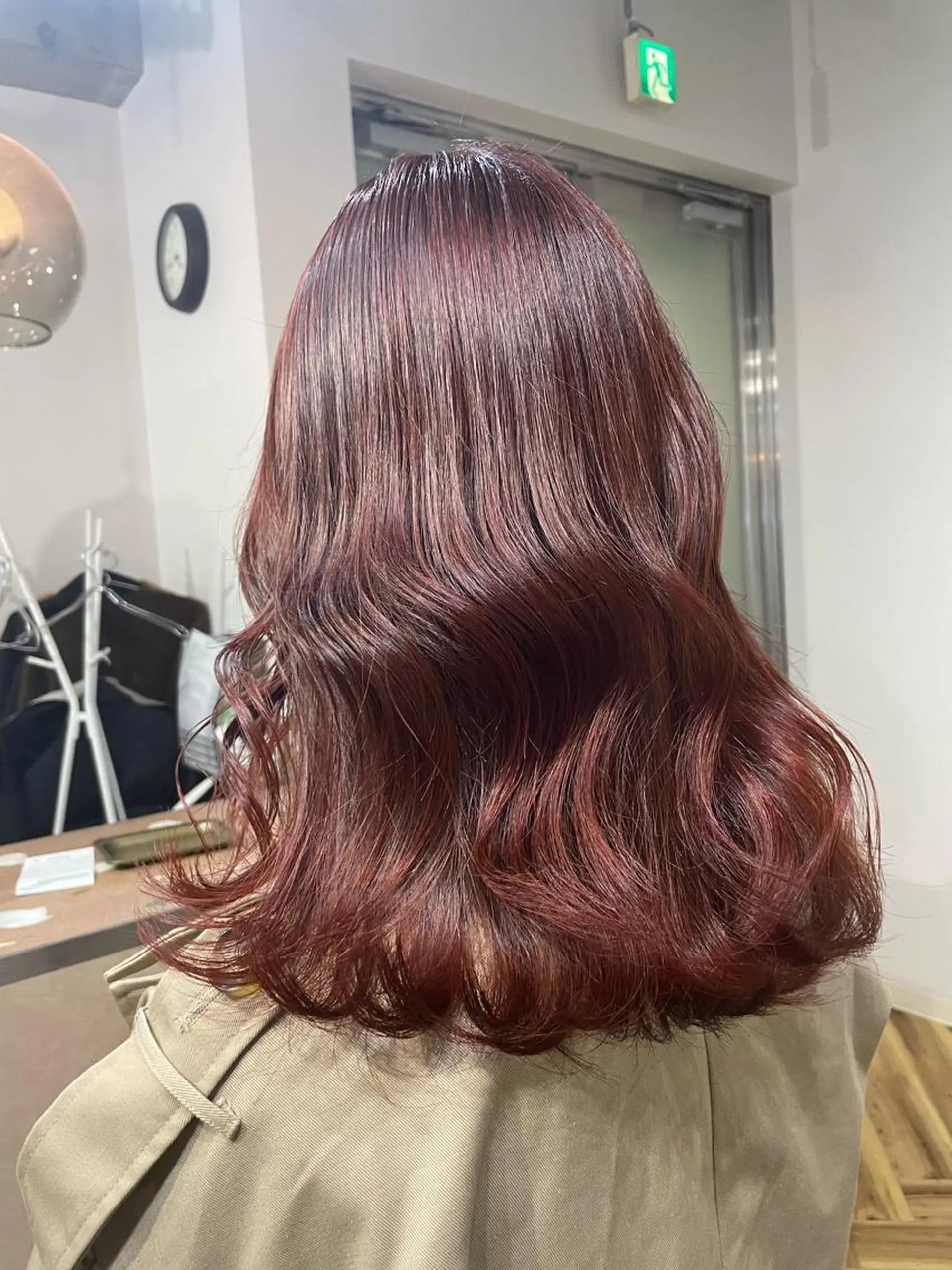 ロング カラー レッドカラー lani hair salon所属・SHOTO ハイトー ン/デザインカラーのヘアスタイル