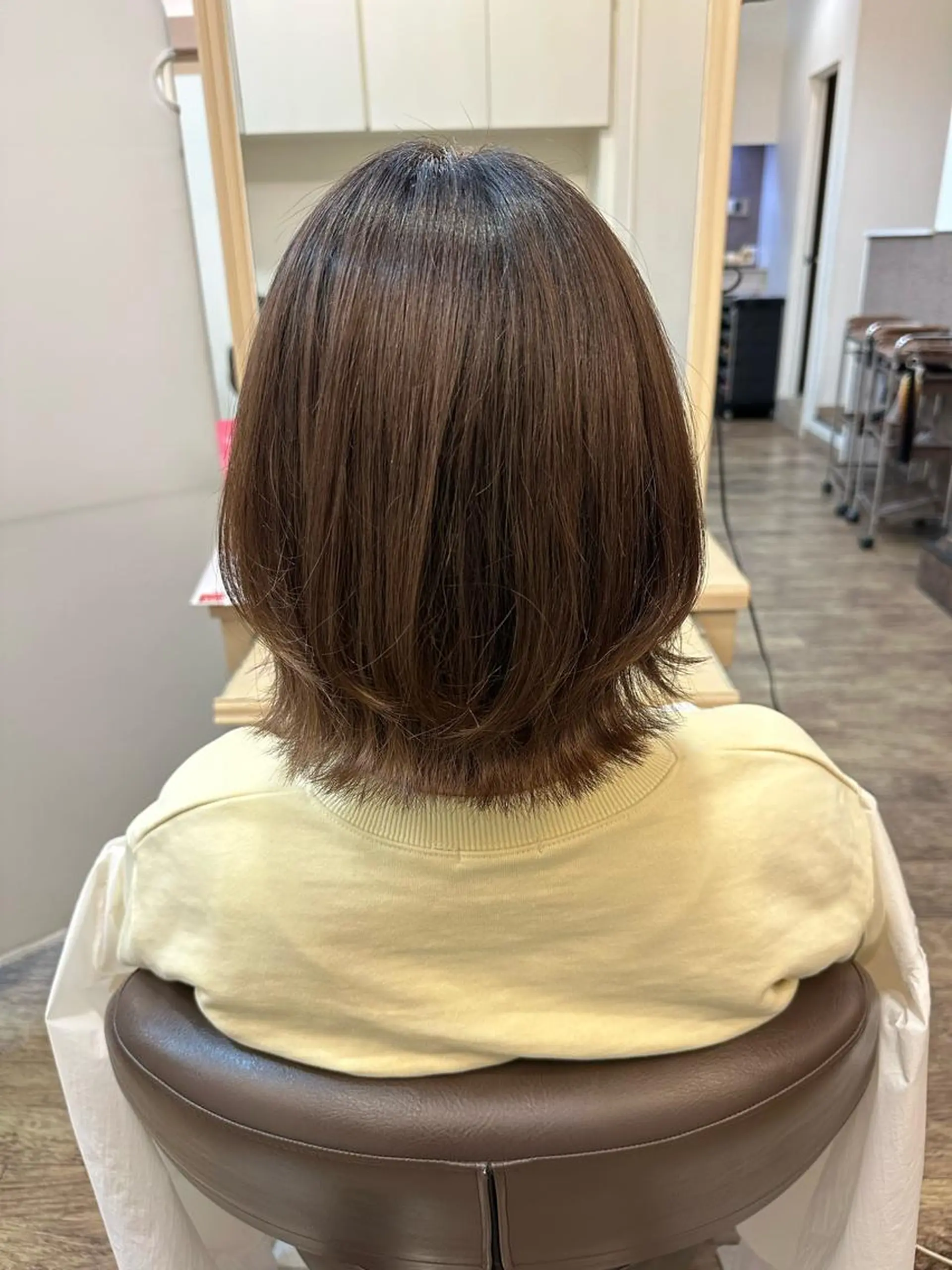 ショート ボブ くびれヘア レイヤーカット 杉田 花乃のヘアスタイル