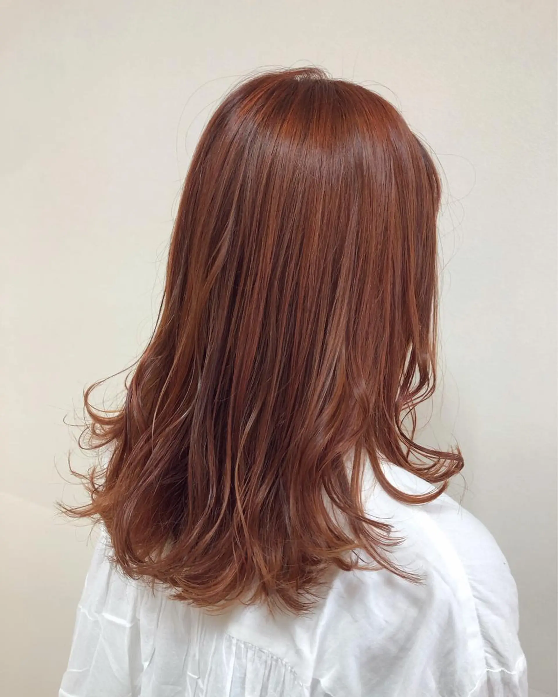 セミロング カラー ヘアアレンジ オレンジ 丸谷 みくのその他イメージ