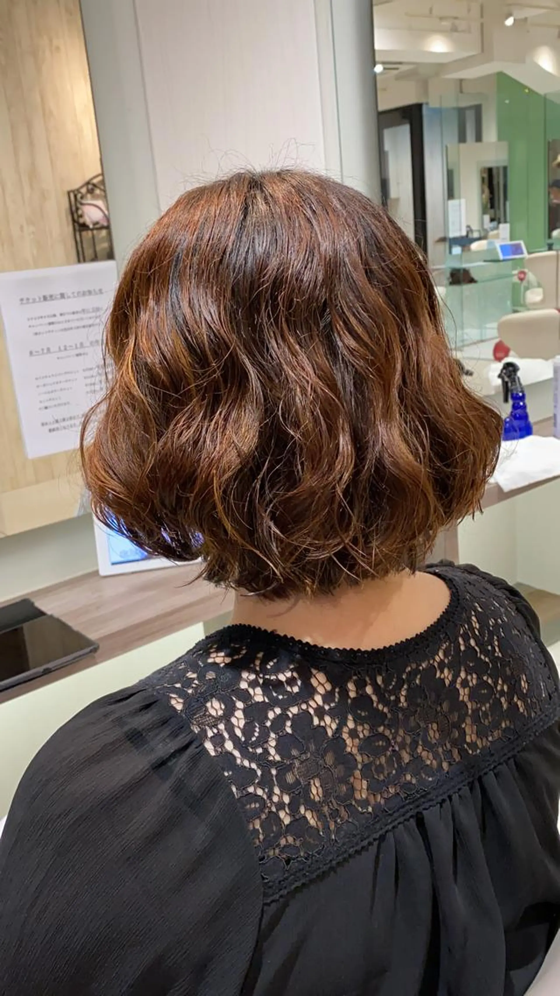 ミディアム パーマ カット ヘアカラー パーマ トリートメント ヘッドスパ ヘアセット 艶髪&韓国風パーマ は是非⭐︎新島英猛のヘアスタイル