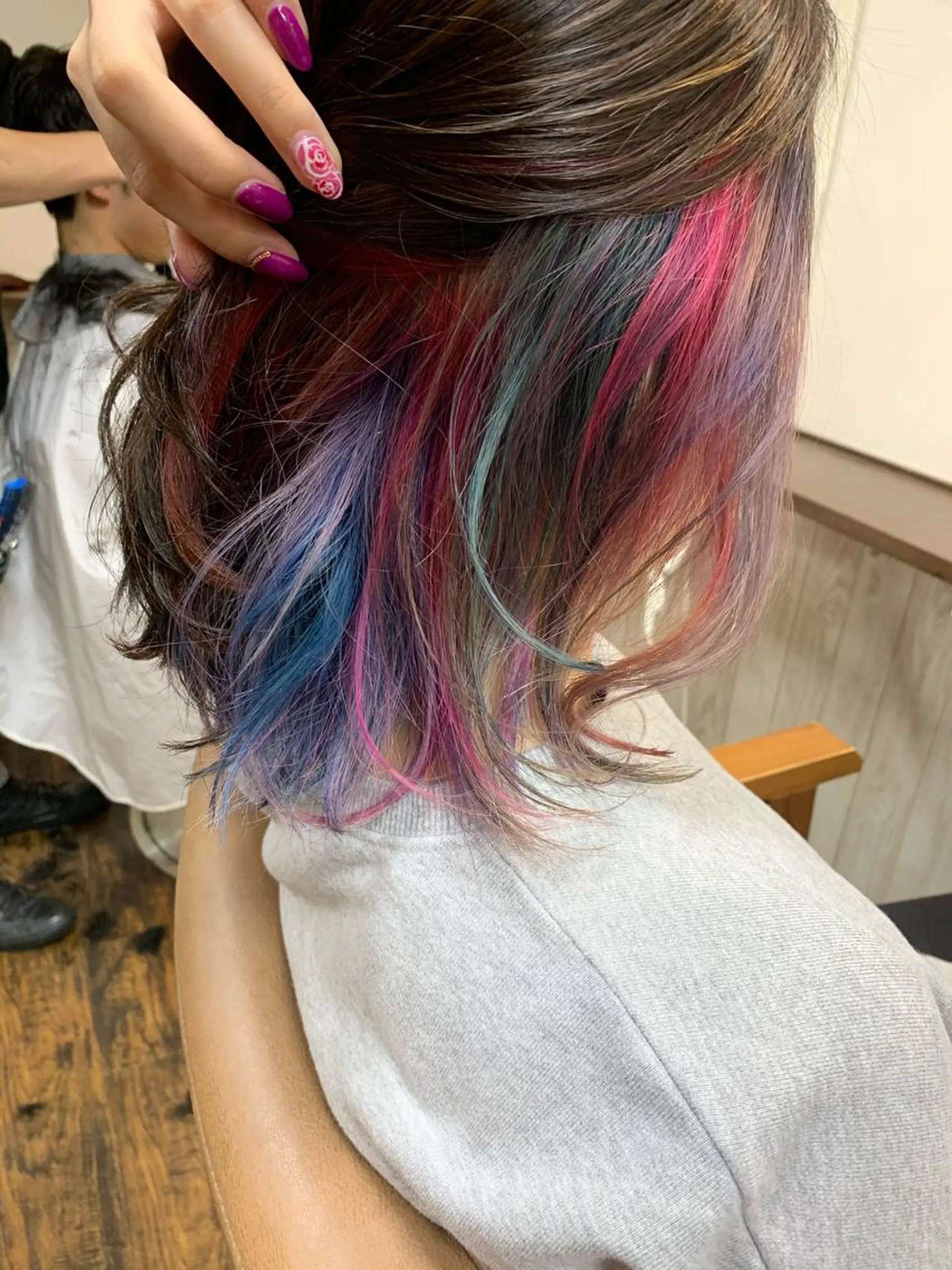 カラー ユニコーンカラー カット ヘアカラー トリートメント est hair Ameri 松戸西口店所属・est  店長 ✂︎高橋✂︎のヘアスタイル