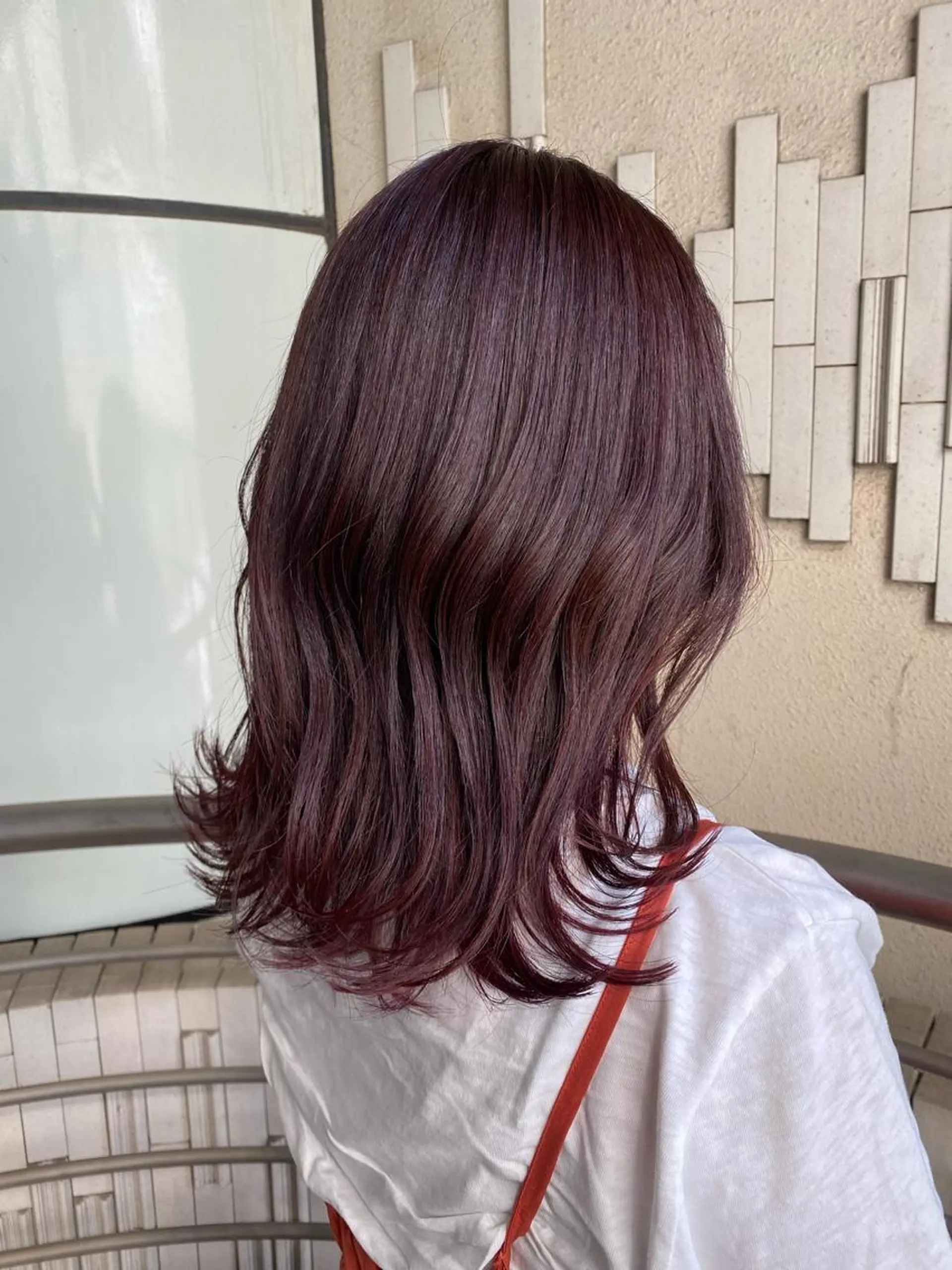 セミロング カラー カット ヘアカラー トリートメント ikeda shioriのヘアスタイル