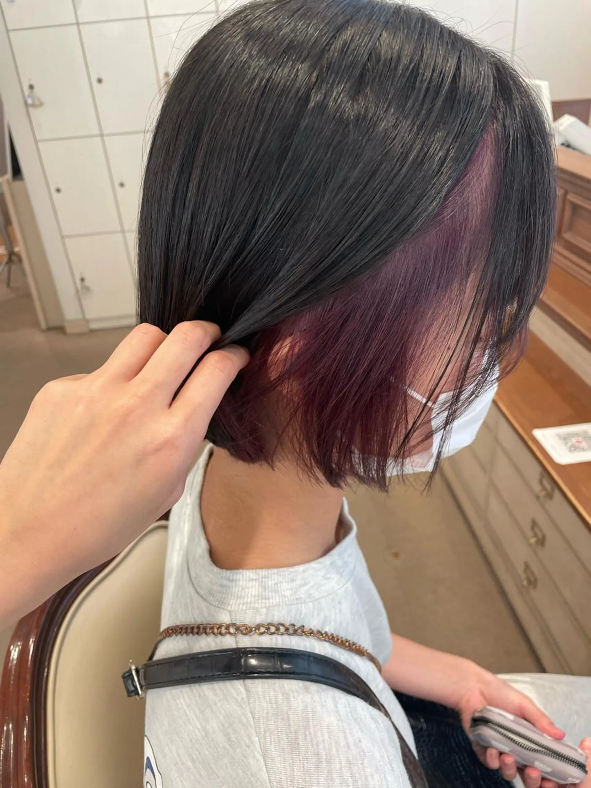 ショート カラー インナーカラー ヘアカラー トリートメント 🍪ﾖｼｲﾊﾙﾈ🍪 ﾗﾍﾞﾝﾀﾞｰｶﾗｰのヘアスタイル