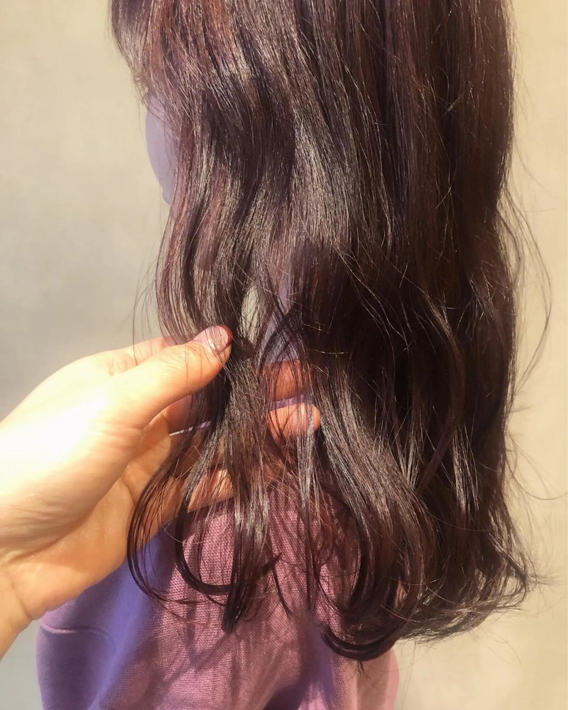 ロング カラー ヘアアレンジ インナーカラー ラベンダーカラー カット ヘアカラー トリートメント 酸性縮毛矯正🧴韓国 レイヤー/髪質改善のヘアスタイル