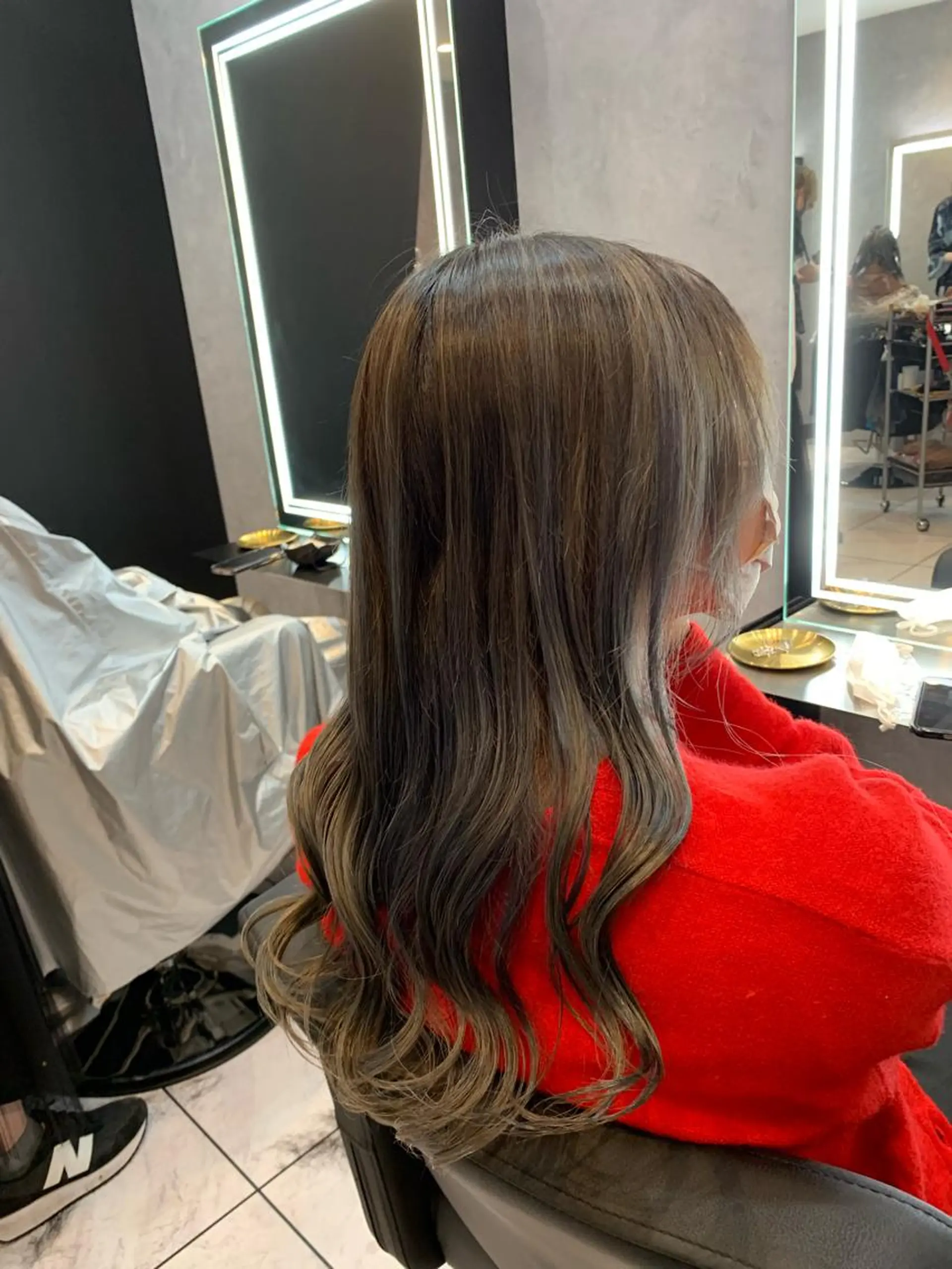 ロング カラー アディクシーカラー ブリーチ ケアブリーチ 透明感カラー デザインカラー ヘアカラー トリートメント 透明感/ブリーチ縮毛 /髪質改善/星野純一のヘアスタイル