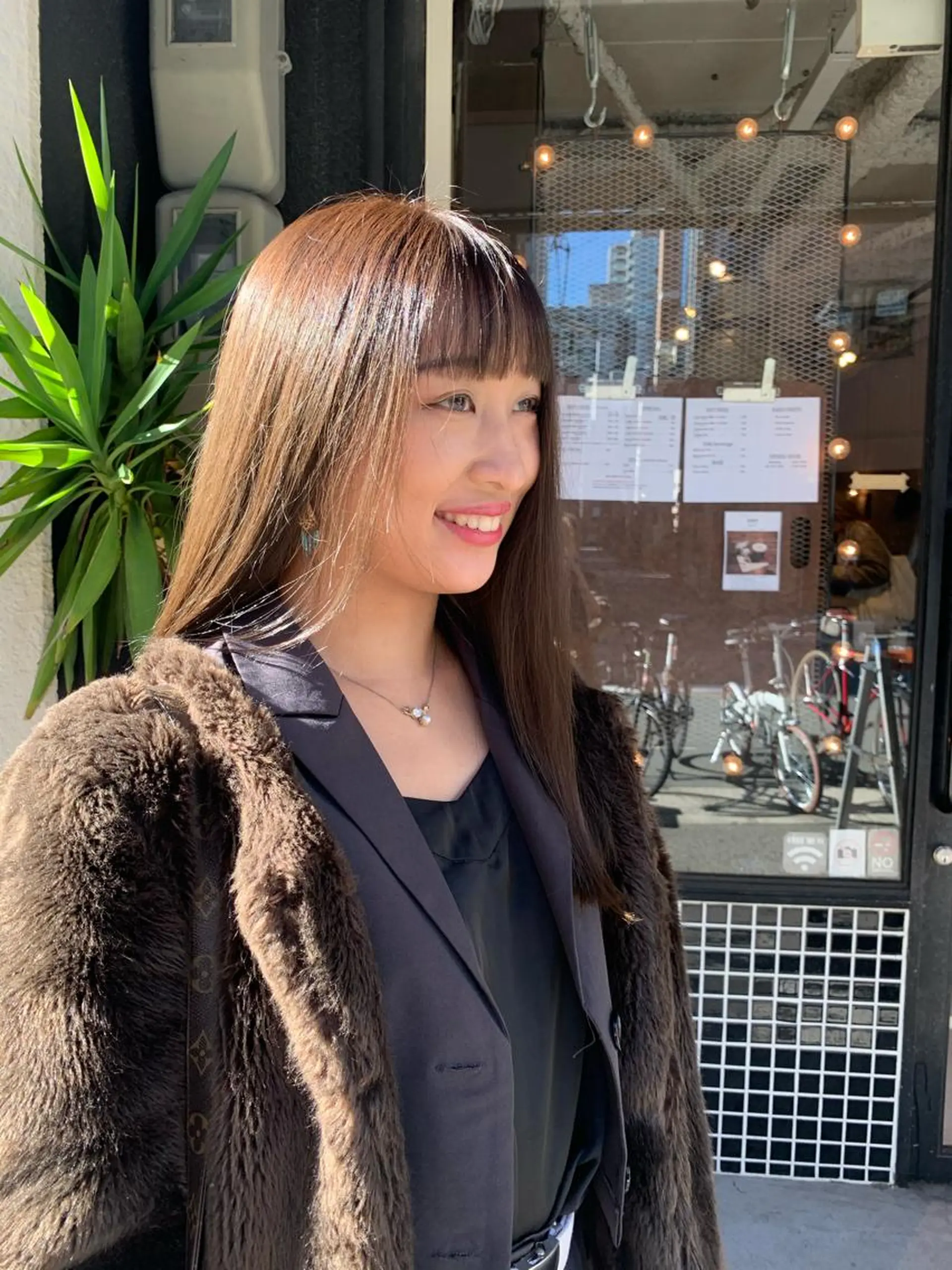 ロング カラー 高木 藍のヘアスタイル
