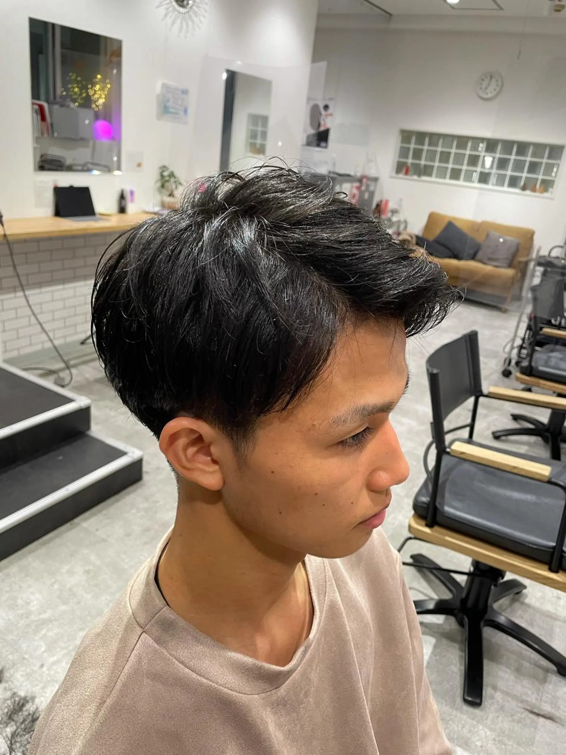 ショート メンズ マッシュ カット 京都美容師 塩のヘアスタイル