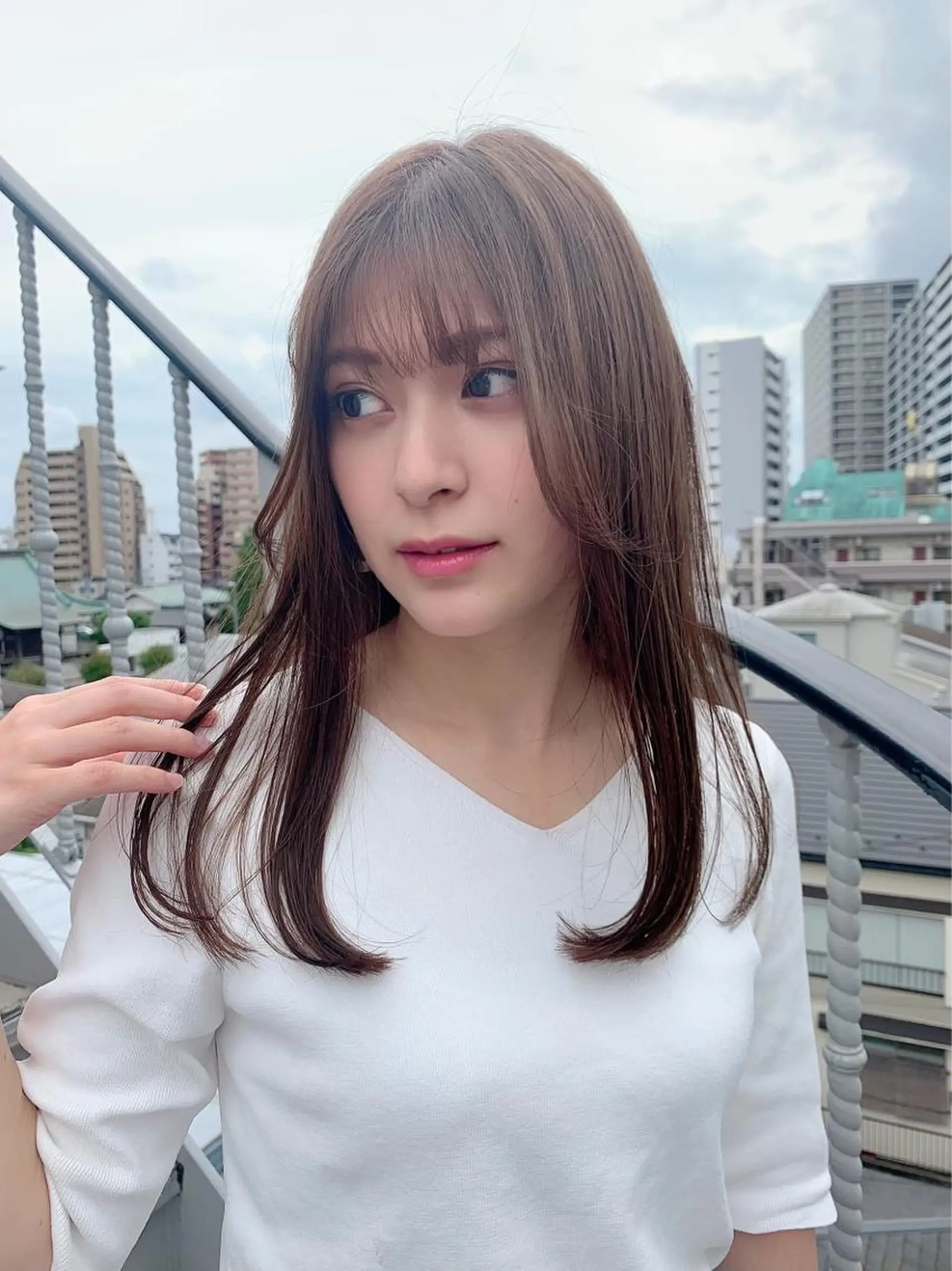 ロング カラー カット 縮毛矯正 L.E.M泉中央店長 小野寺優斗のヘアスタイル