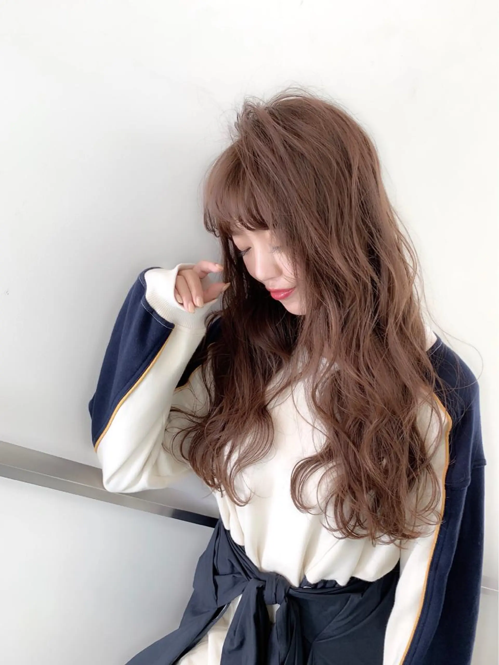ロング カラー ヘアアレンジ BeckyTokyo 🌻Misaki🌻のマツエク・マツパデザイン