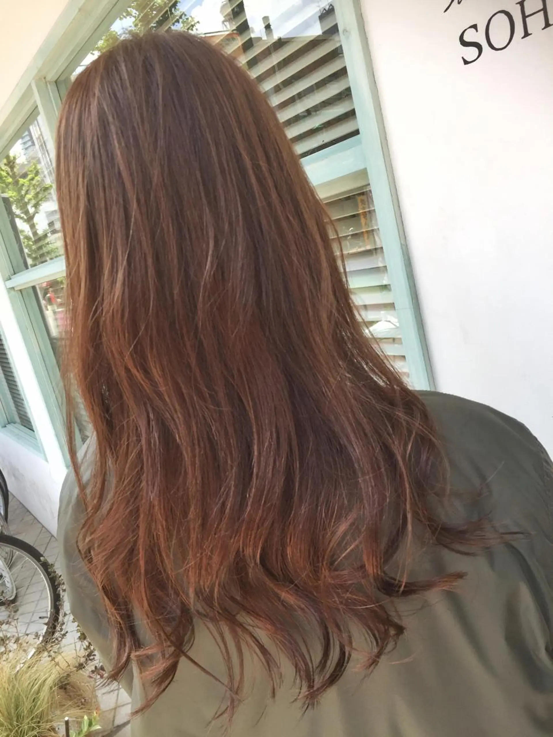 ロング カラー ブラウンカラー パープルカラー パープルブラウン ◇おの あすか◇のヘアスタイル