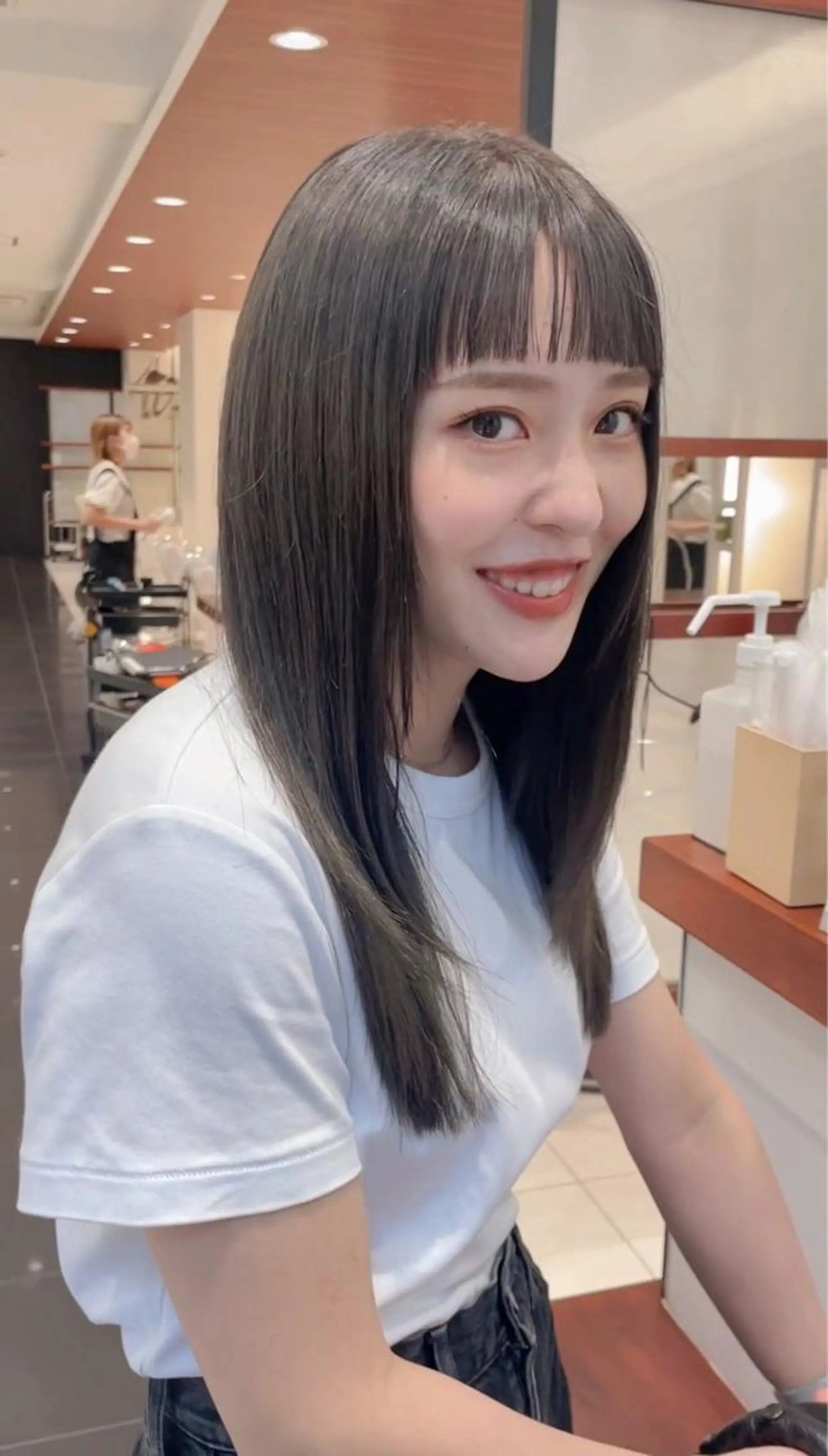 ロング カラー カット ヘアカラー BiBi    武田 あやのヘアスタイル