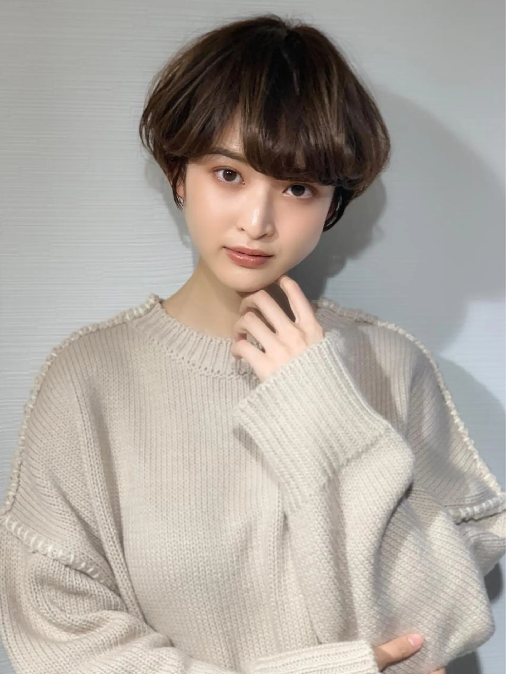ショート カラー カット ヘアカラー LucksiMie 銀座店所属・【韓国　レイヤー 髪質改善✨】かずのヘアスタイル