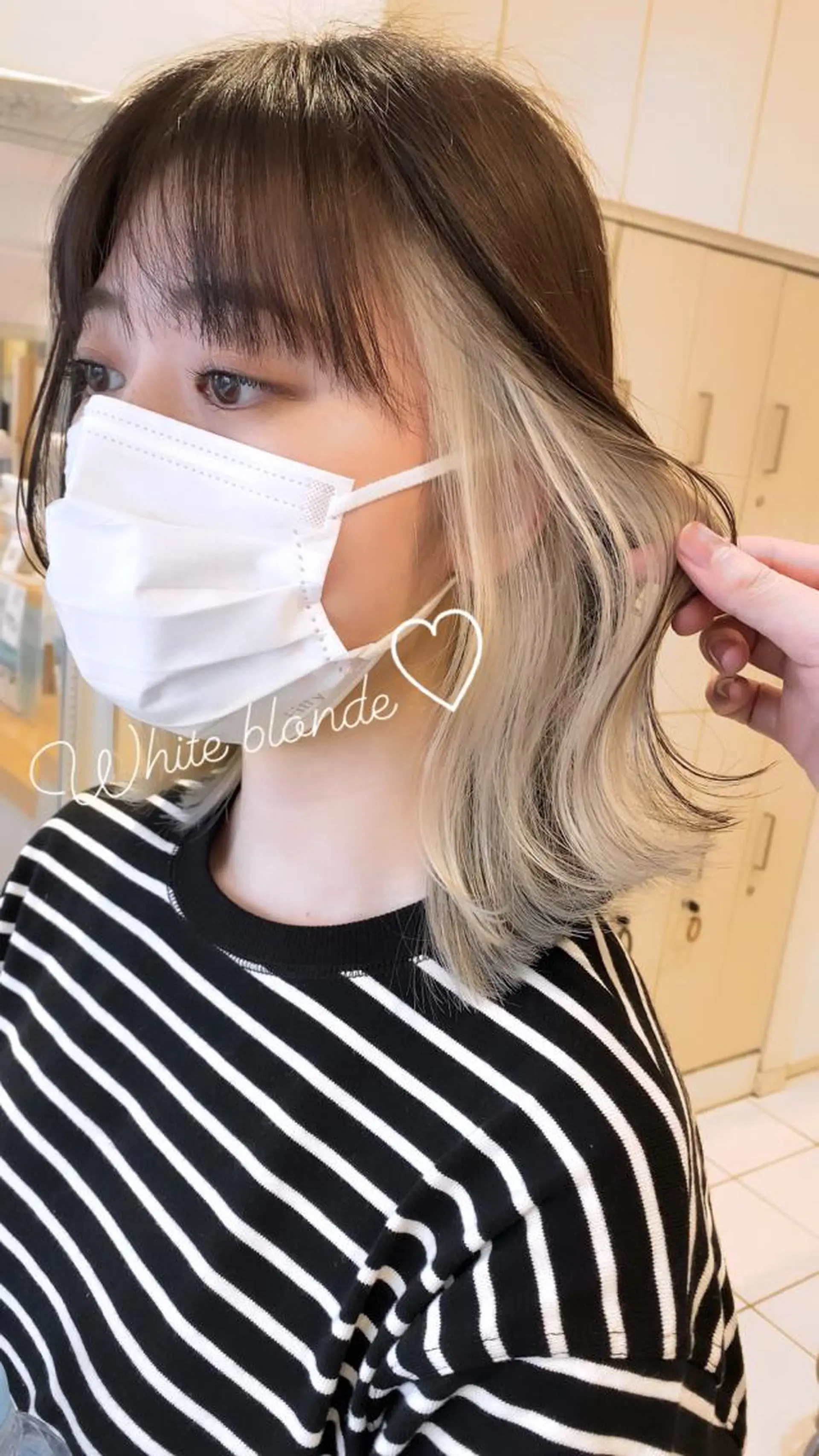 ミディアム カラー ブリーチ 抜きっぱなしブロンド 宇野 堅太 本気で 悩む方へ✨のヘアスタイル