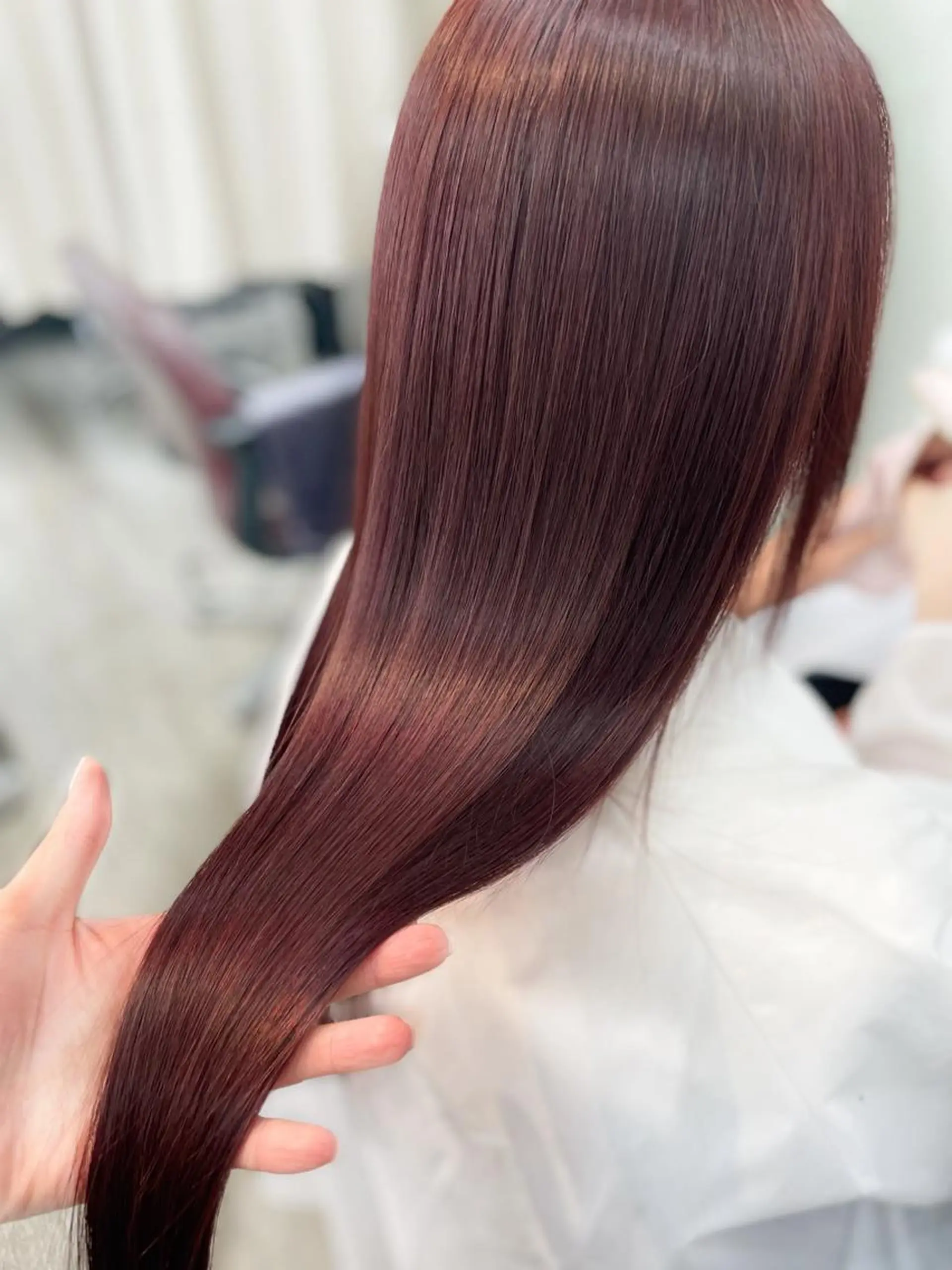 ロング カラー ヘアカラー トリートメント 韓国ヘア🤍髪質改善 🇰🇷AKANEのヘアスタイル