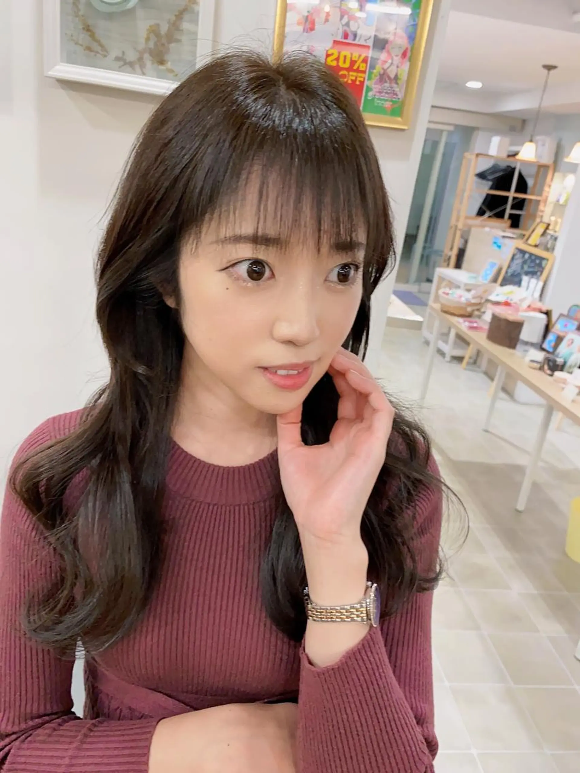 ロング カラー ベージュカラー くびれヘア 韓国風ヘア カット ヘアカラー トリートメント GO TODAY シェアサロン 町田店所属・韓国ヘア🇰🇷 スズキのヘアスタイル