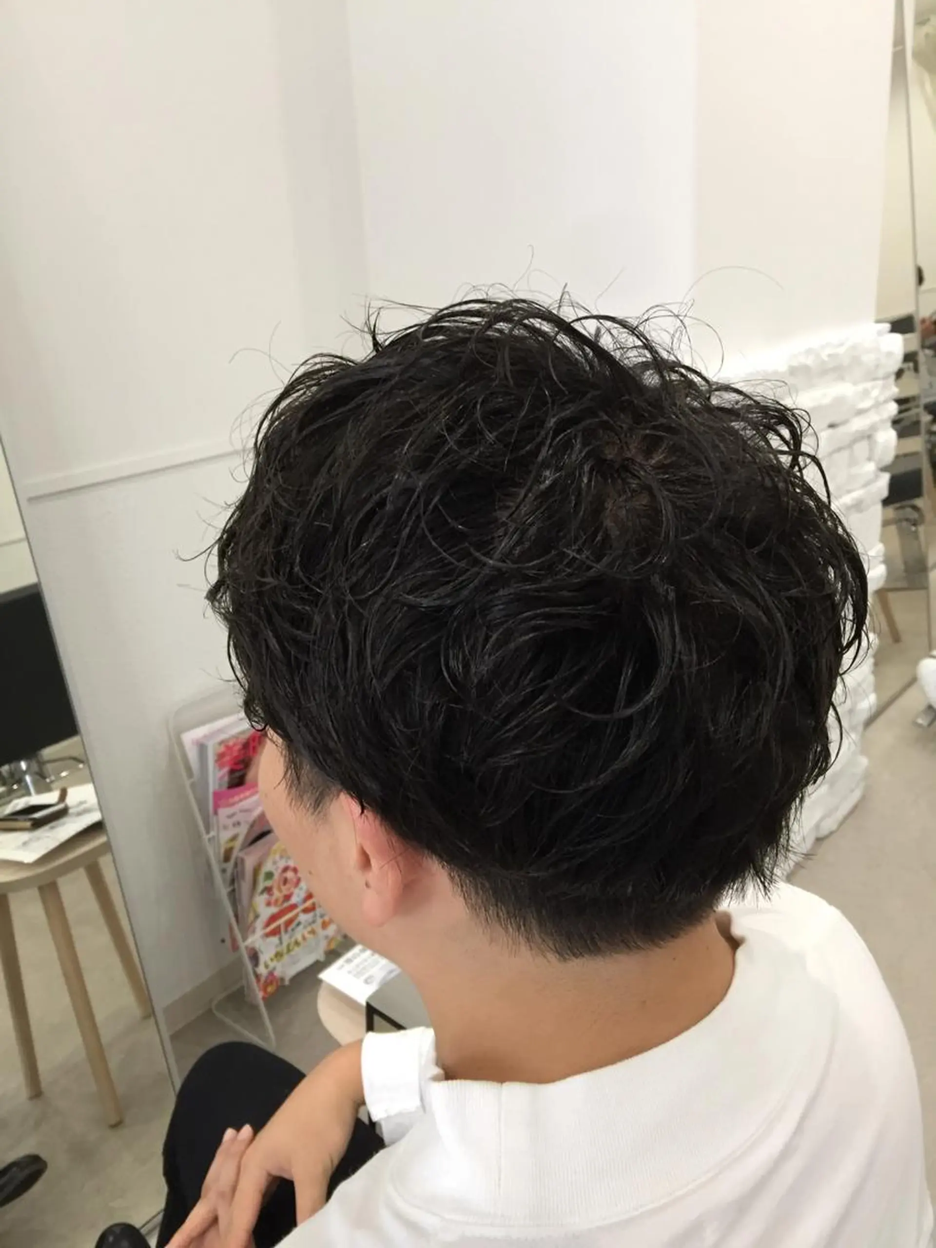 パーマ メンズ カット パーマ WHITE所属・WHITE 田中智之のヘアスタイル