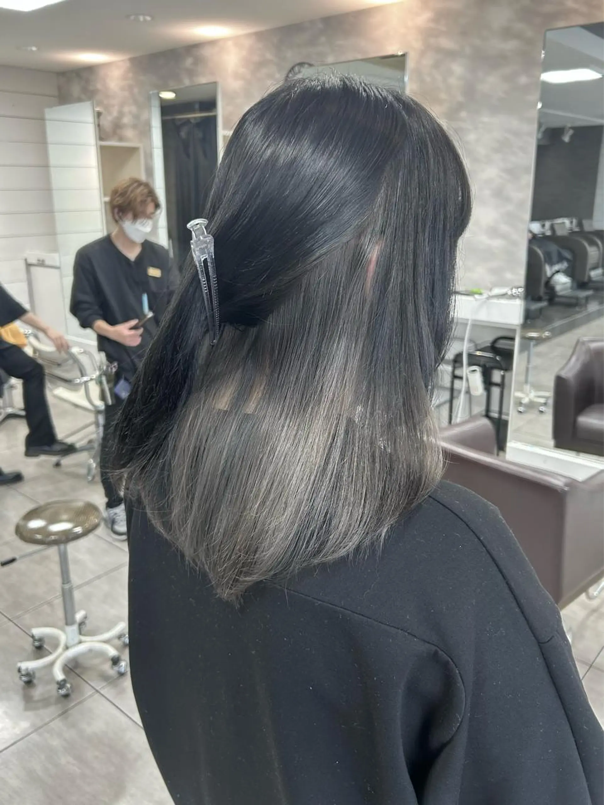 ミディアム カット ヘアカラー トリートメント 🫧艶髪カラー🫧 森本くるみのヘアスタイル