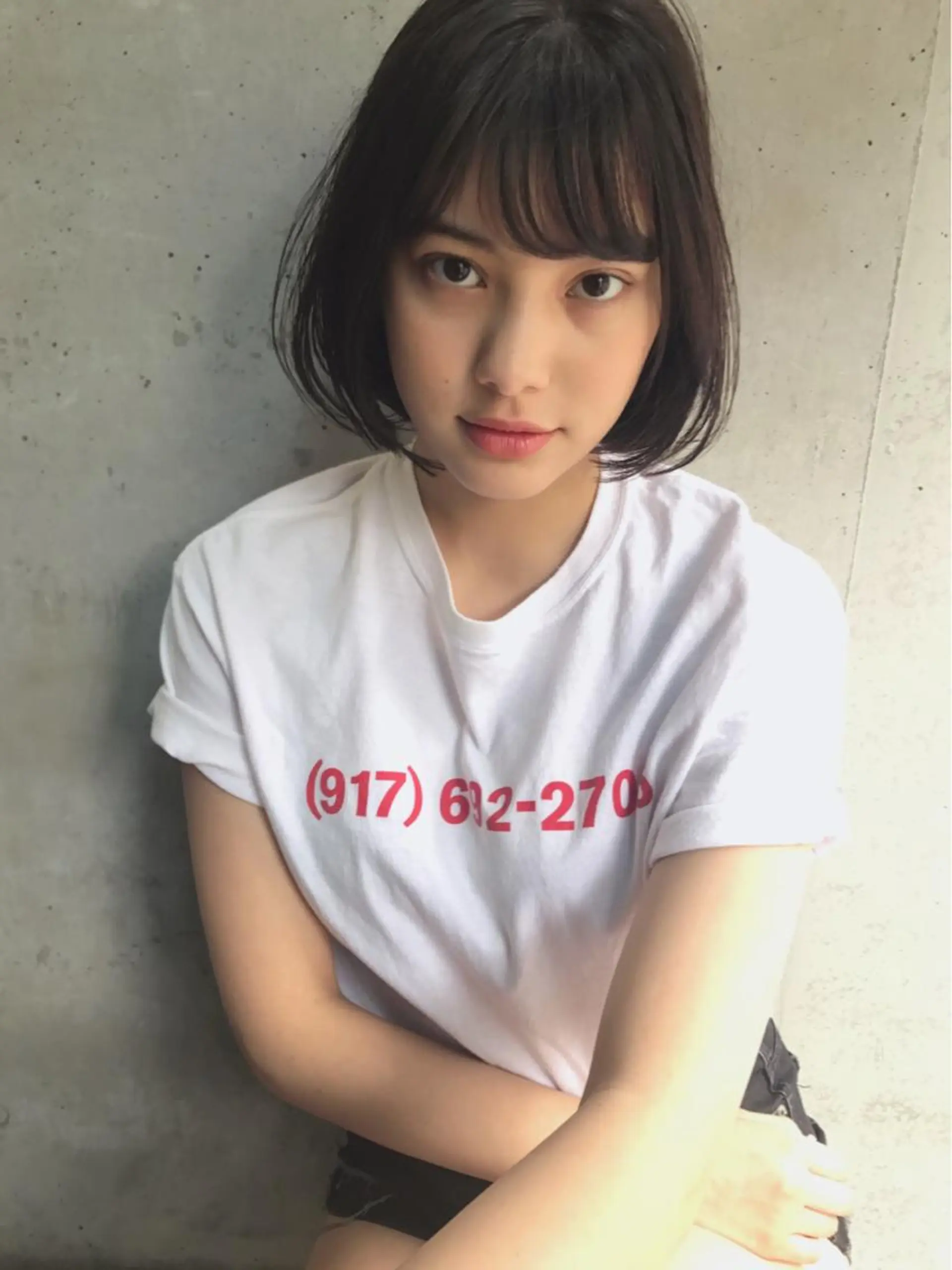 ショート ワンレンボブ ボブ 🌈透明感カラー🌈 ✨飛田　ケイのヘアスタイル