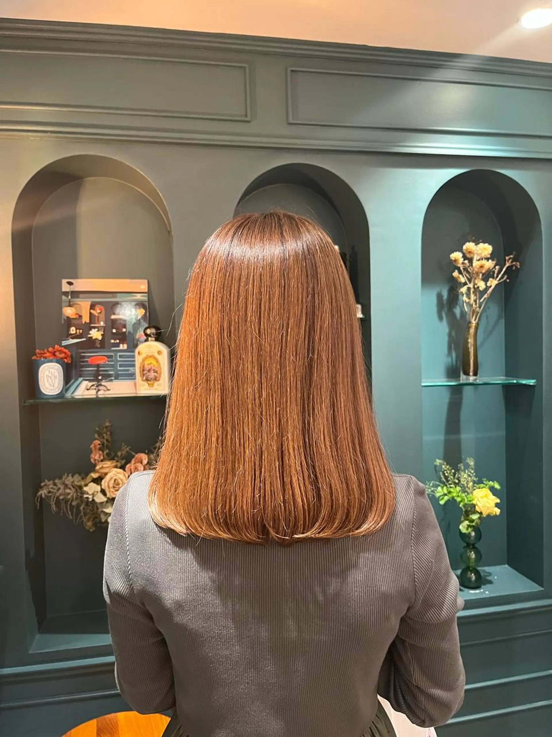 セミロング 🍊暖色カラー🍊 sakuraのヘアスタイル