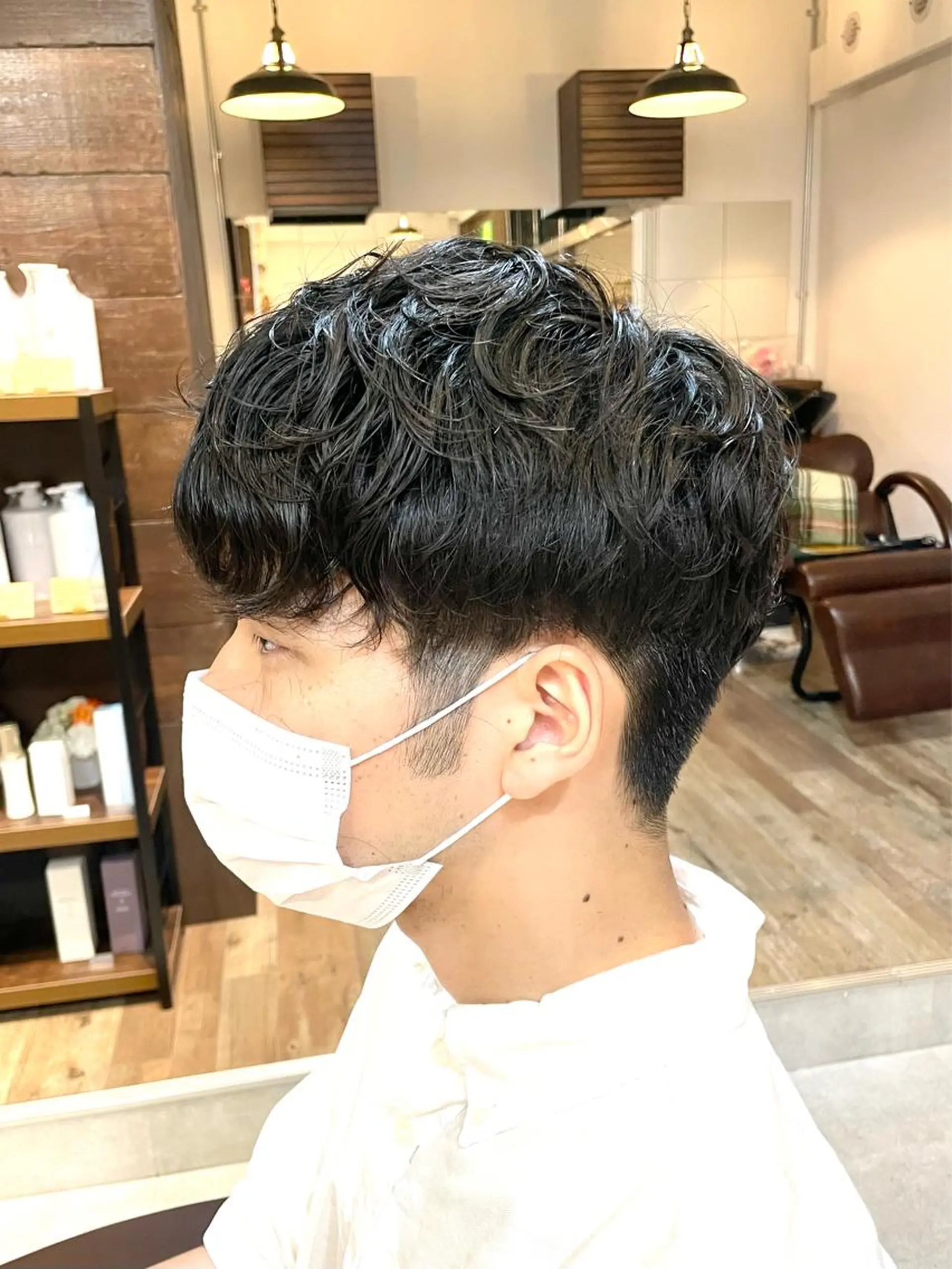メンズ メンズパーマ Geniee horie所属・ともや 髪質改善縮毛矯正のヘアスタイル