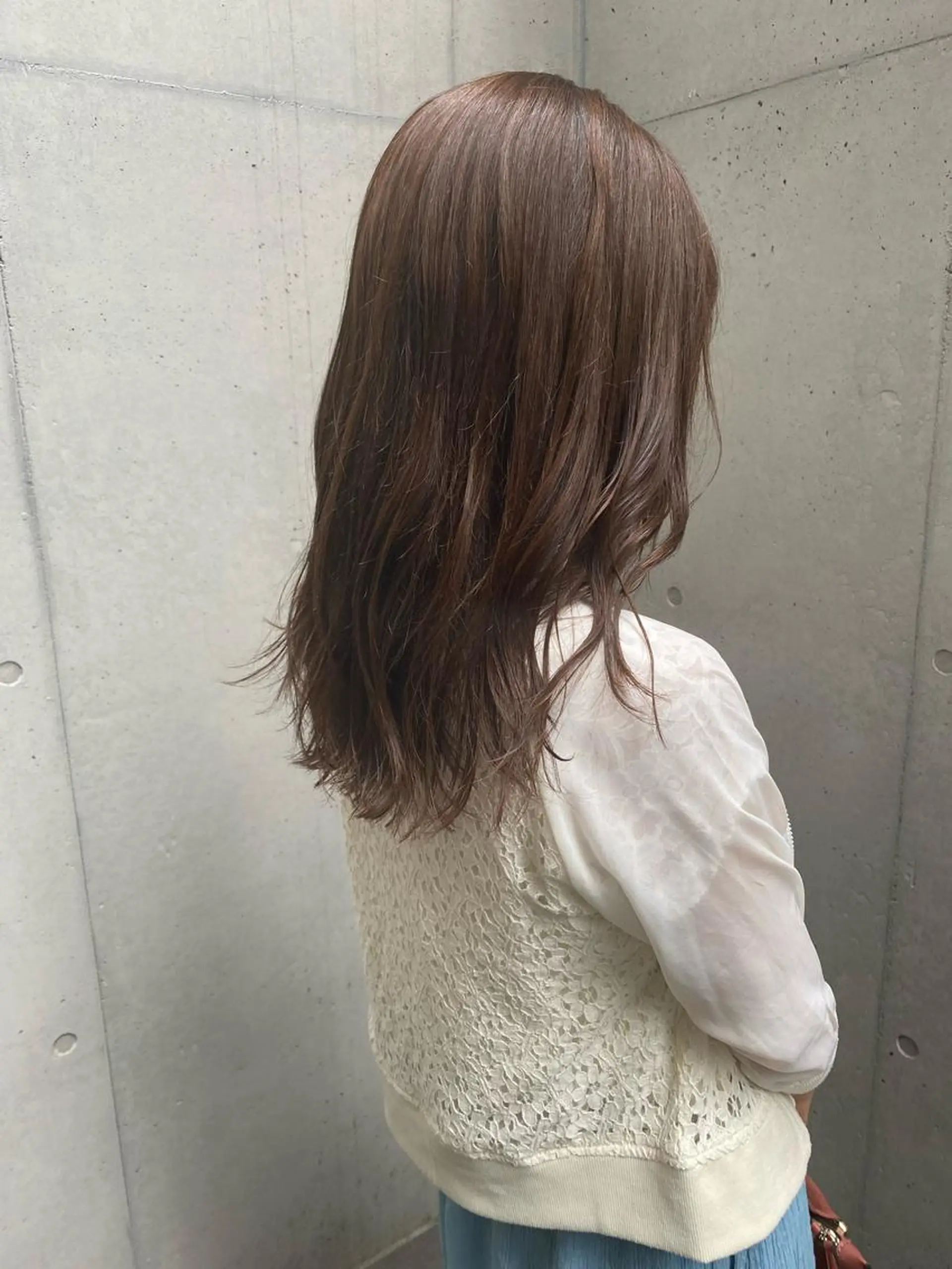 セミロング カラー 透明感カラー カット ヘアカラー トリートメント ✨透明感カラー✨ 🦖佐々木未来🦕のヘアスタイル