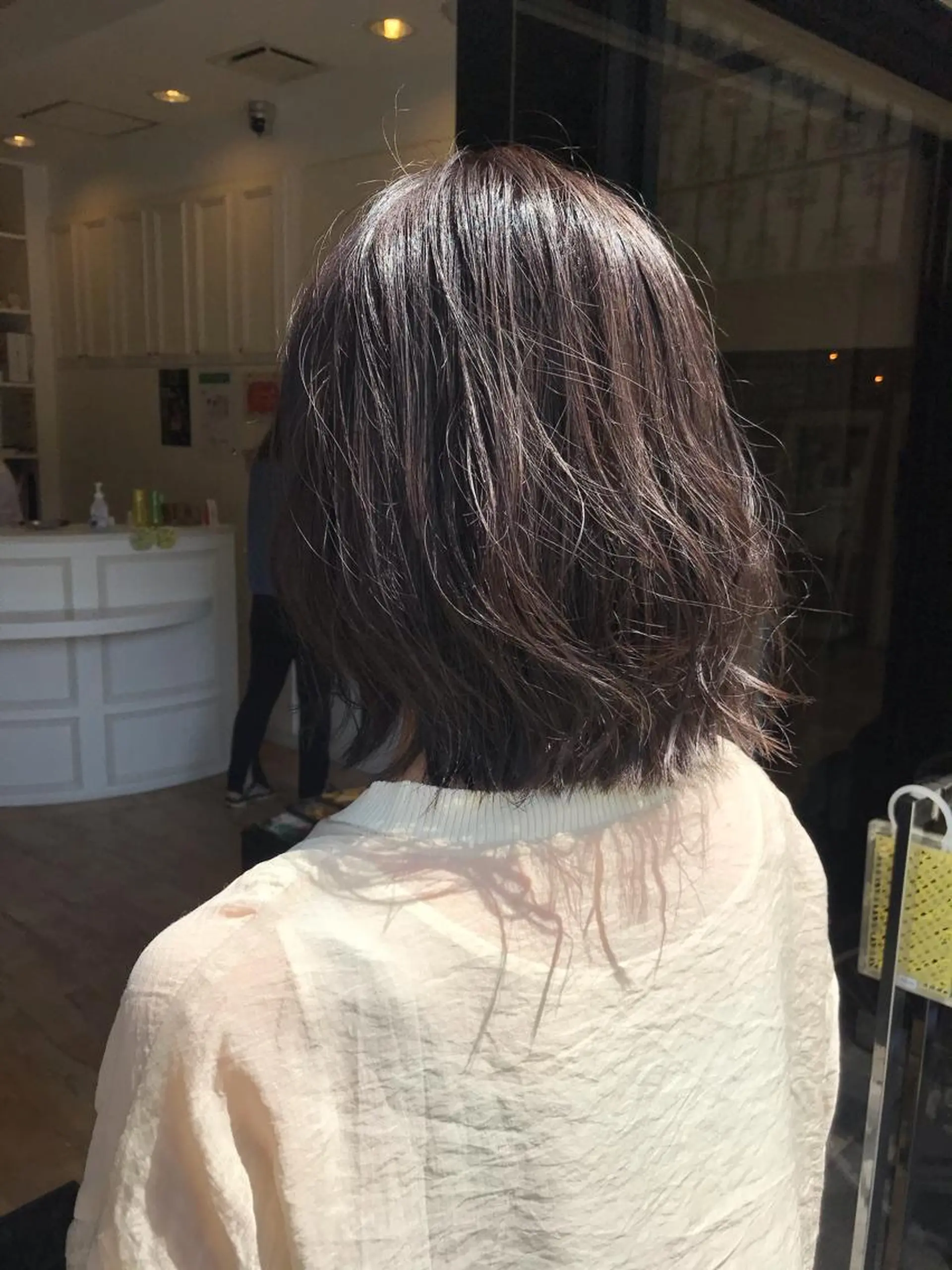 ミディアム カラー アディクシーカラー グレージュ ラベンダーカラー ラベンダーグレージュ ラベンダーグレー 松村 由莉香/ カラー/髪質改善のヘアスタイル