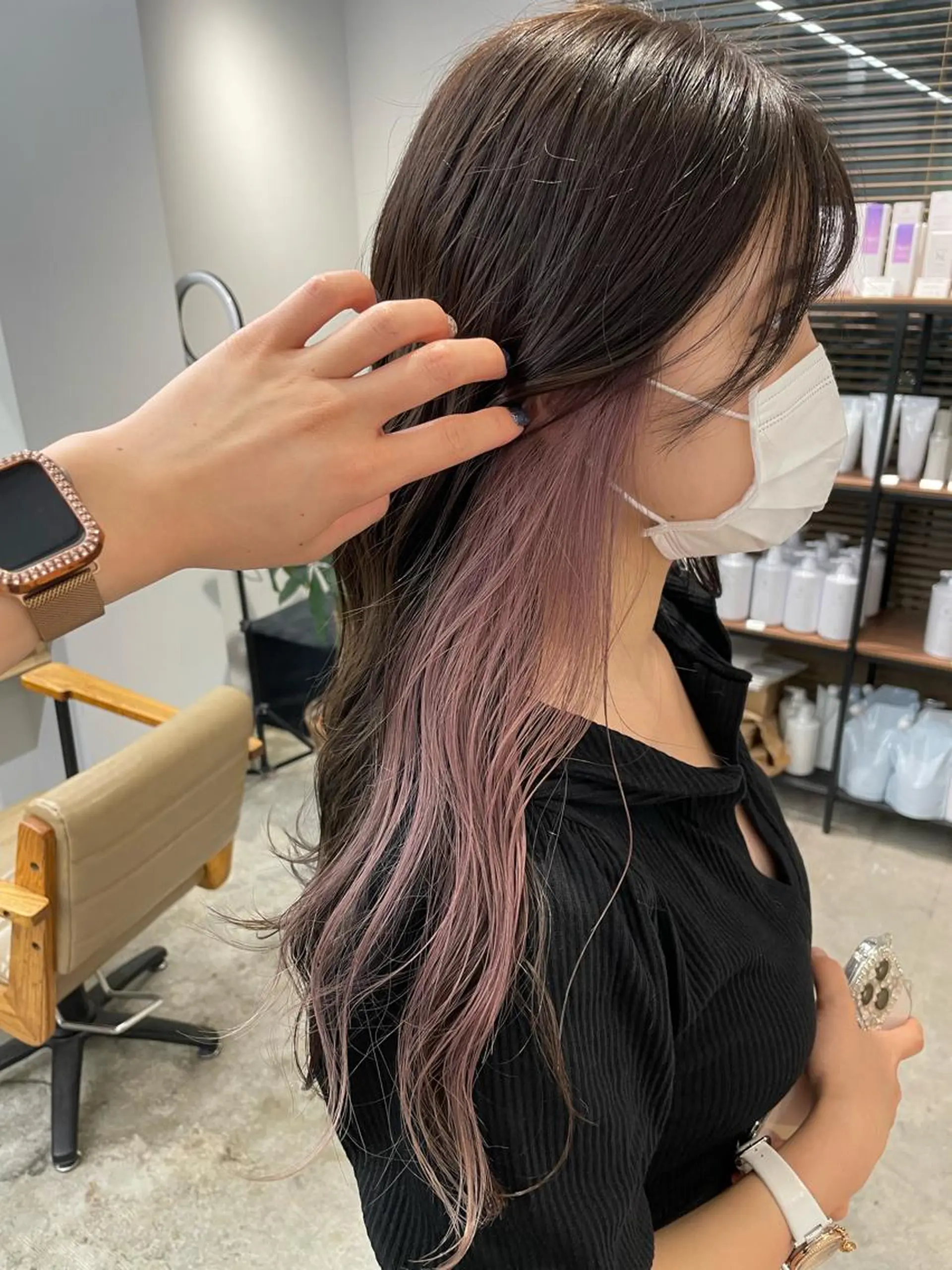 ロング ピンクラベンダー ior北千住【イオール】所属・YU(ハイトーン/ ブリーチカラー)のヘアスタイル