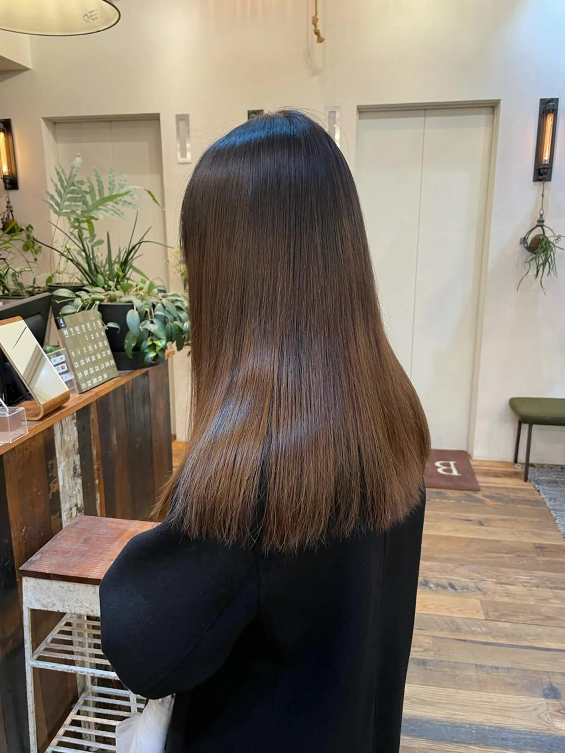 ロング パーマ ストレートパーマ 銀 座のヘアスタイル