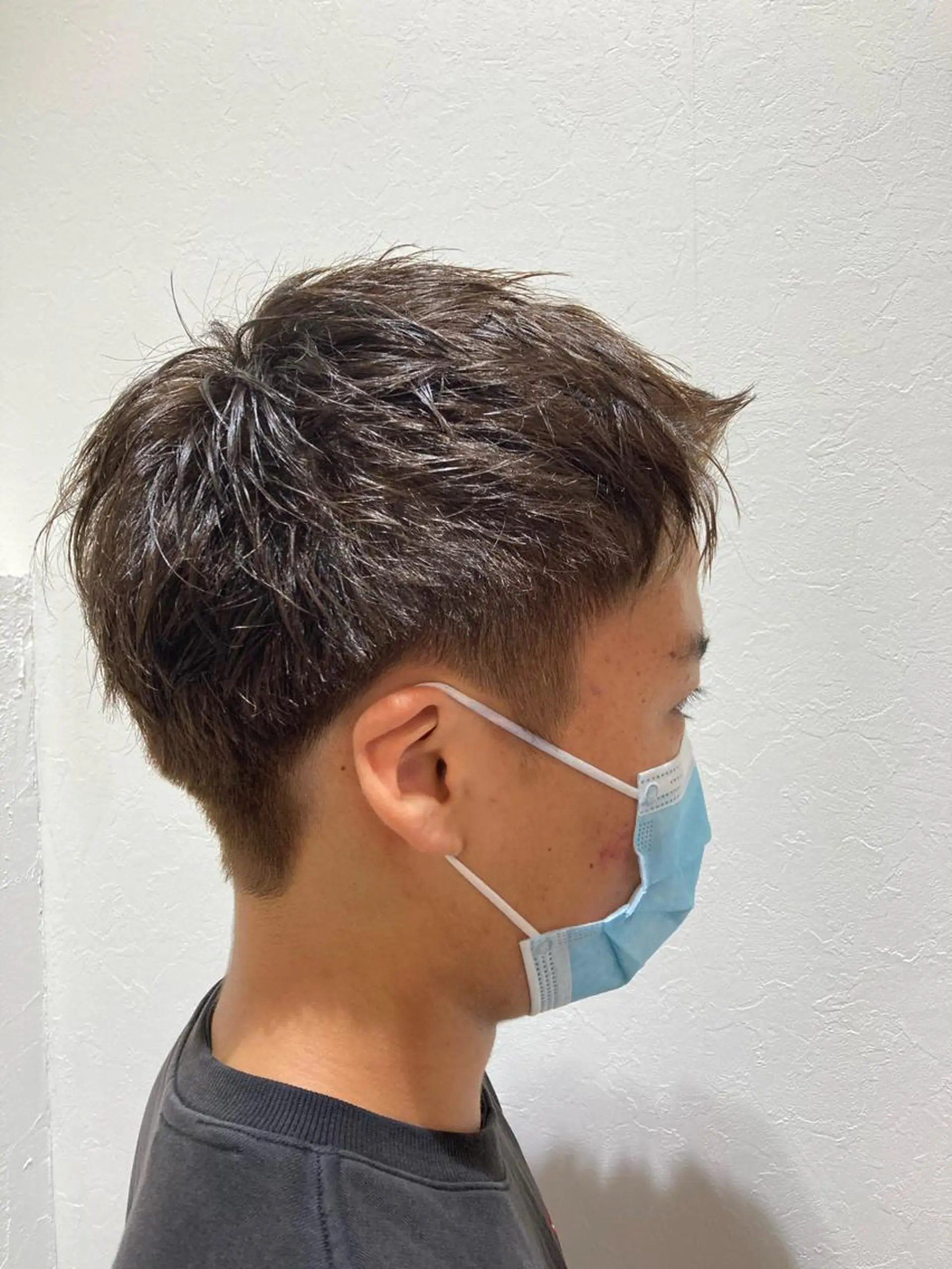 カラー メンズ アップバング モヒカン 刈り上げ アッシュ hair salon A 【エース】所属・🫧高鹿汰一髪質改善 /白髪ぼかし🫧のヘアスタイル