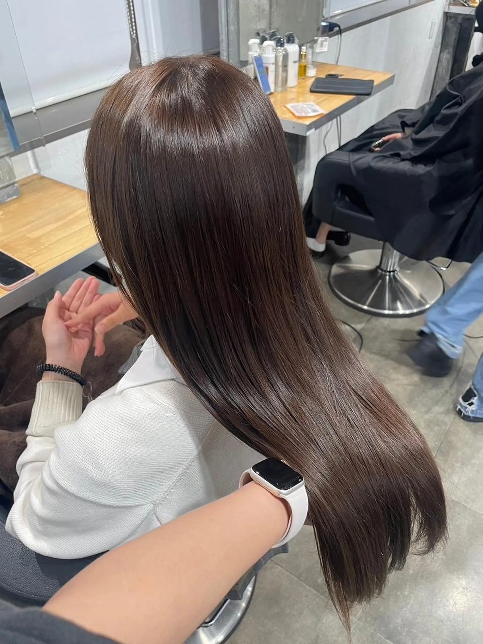 ヘアアレンジ ロング 韓国うる艶ベージュ 🤎まなかのヘアスタイル