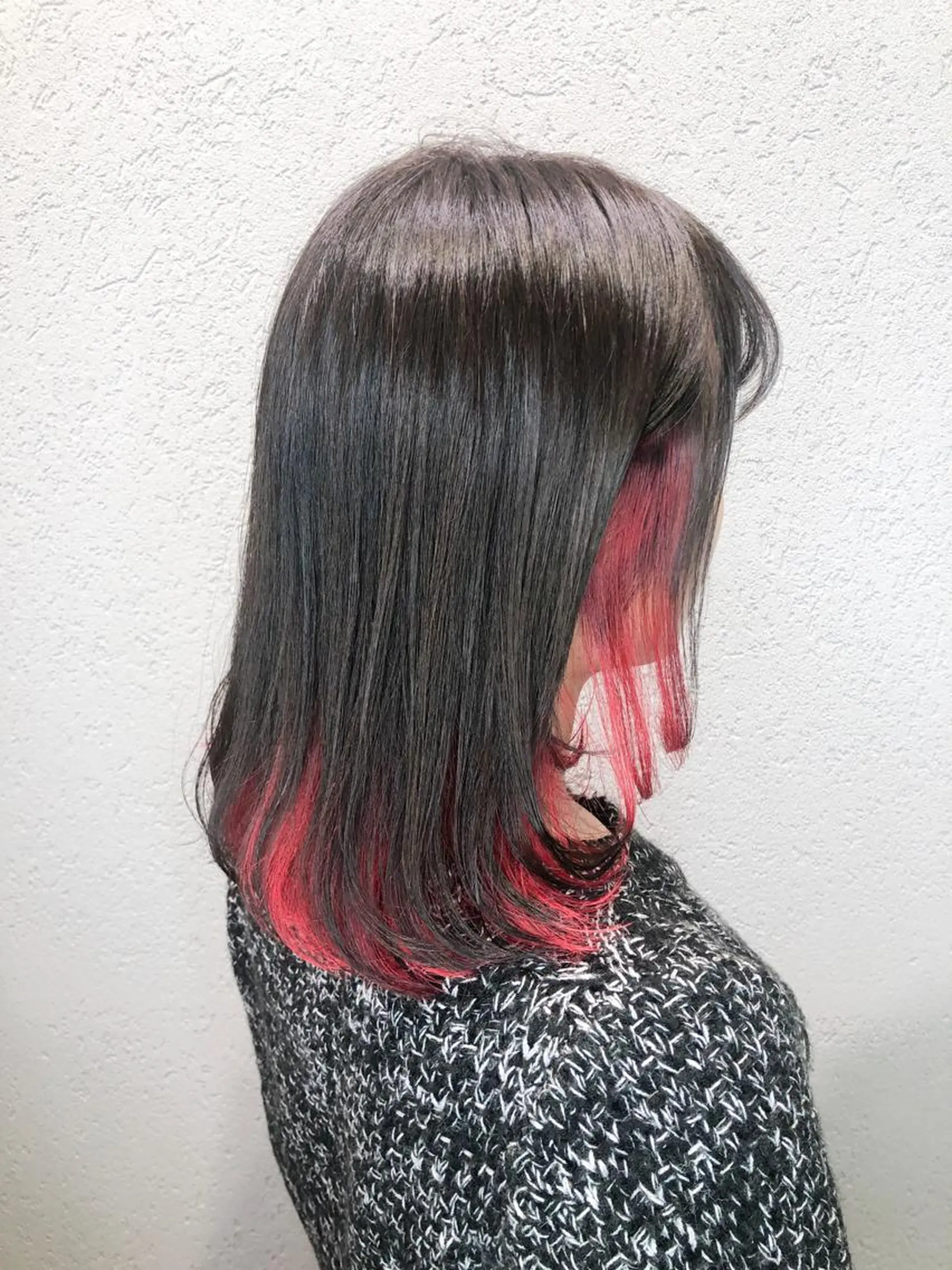セミロング ヘアカラー トリートメント a .のヘアスタイル