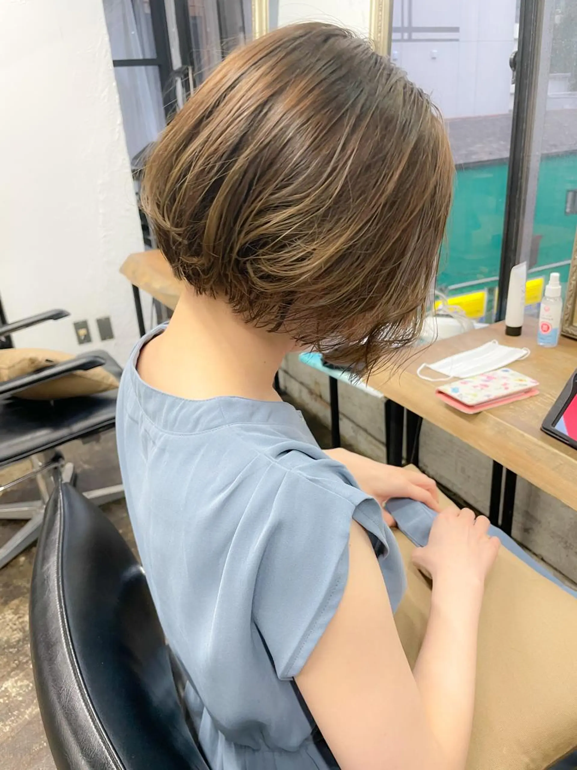 ショート カラー メンズパーマ メンズ特化ryoのヘアスタイル