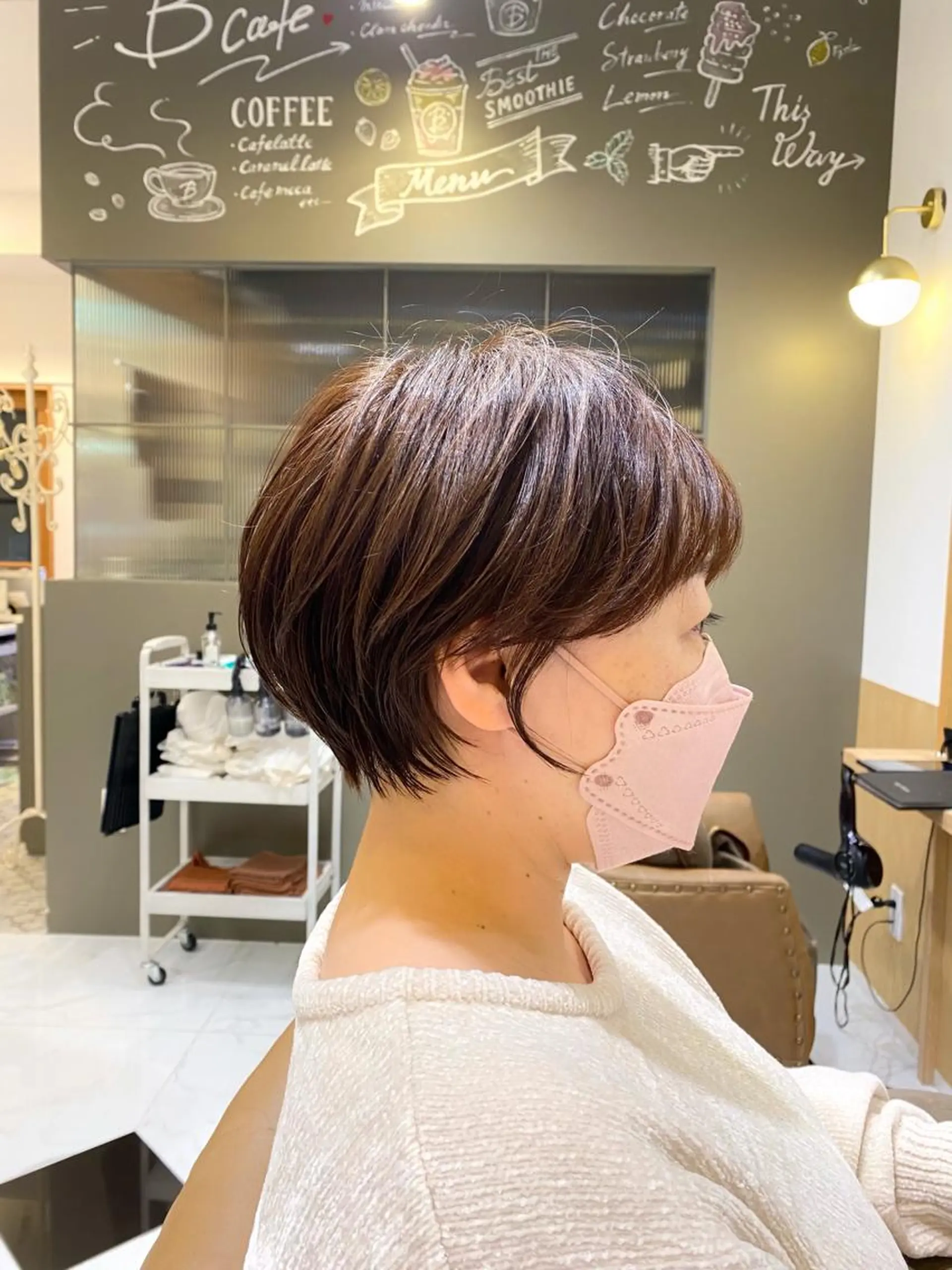 ショート ショートヘア カット ヘアカラー 坂井 茅聖のヘアスタイル