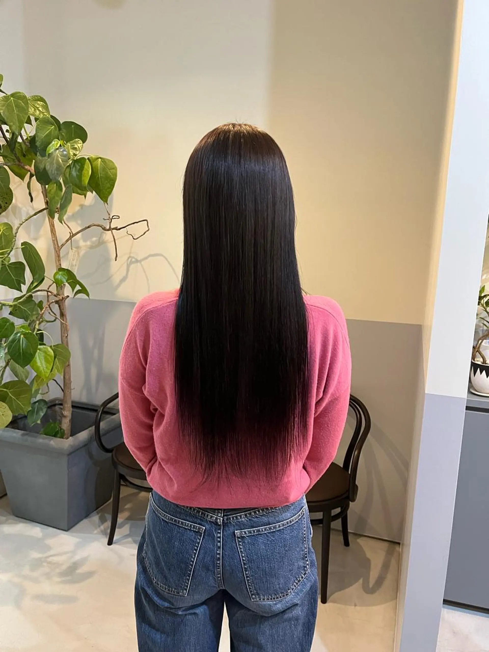 ロング カラー ラベンダーカラー 神谷 夏帆のヘアスタイル