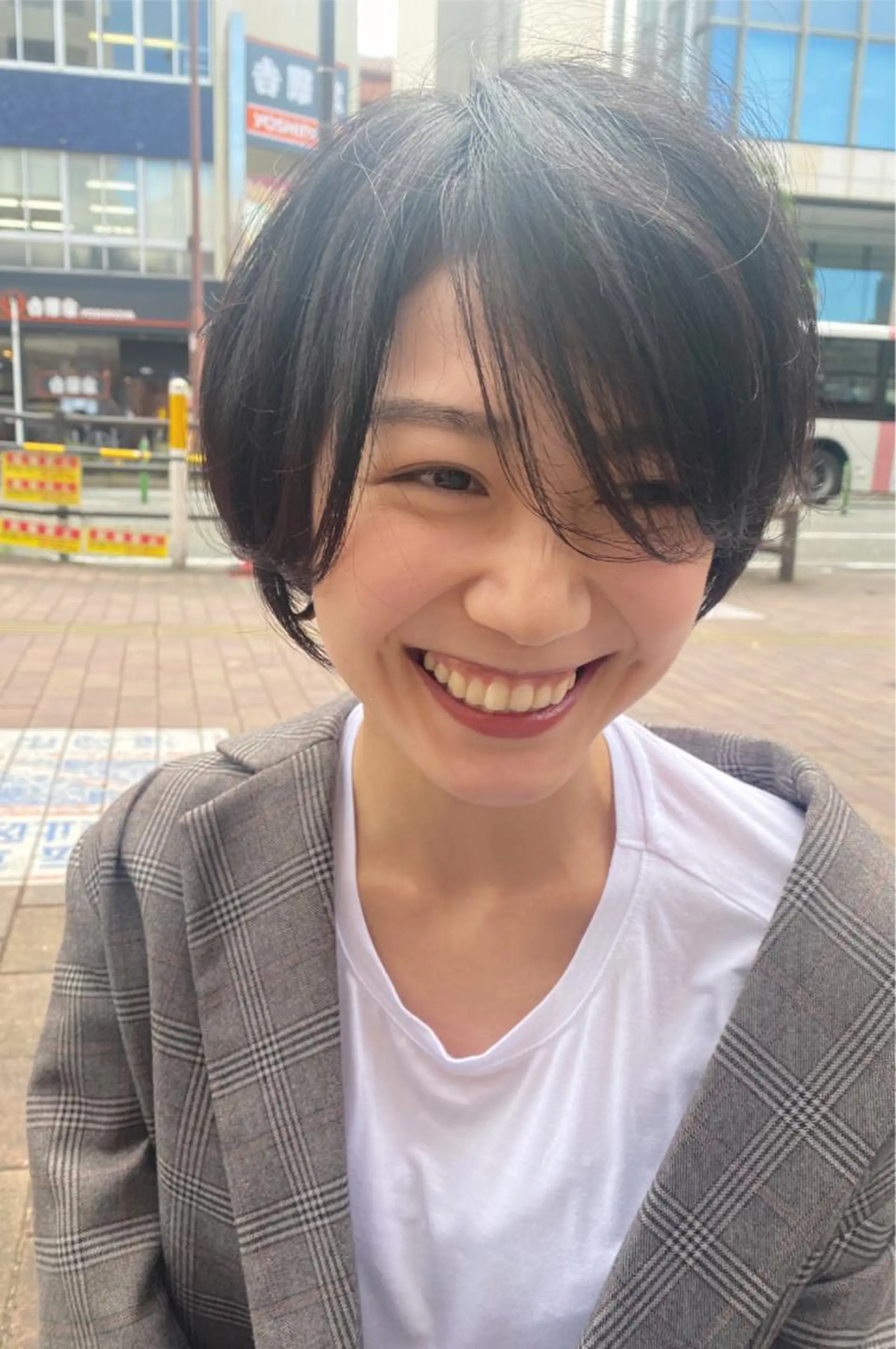 ショート 丸みショート ショートヘア カット ヘアカラー トリートメント 山崎 雄太のヘアスタイル