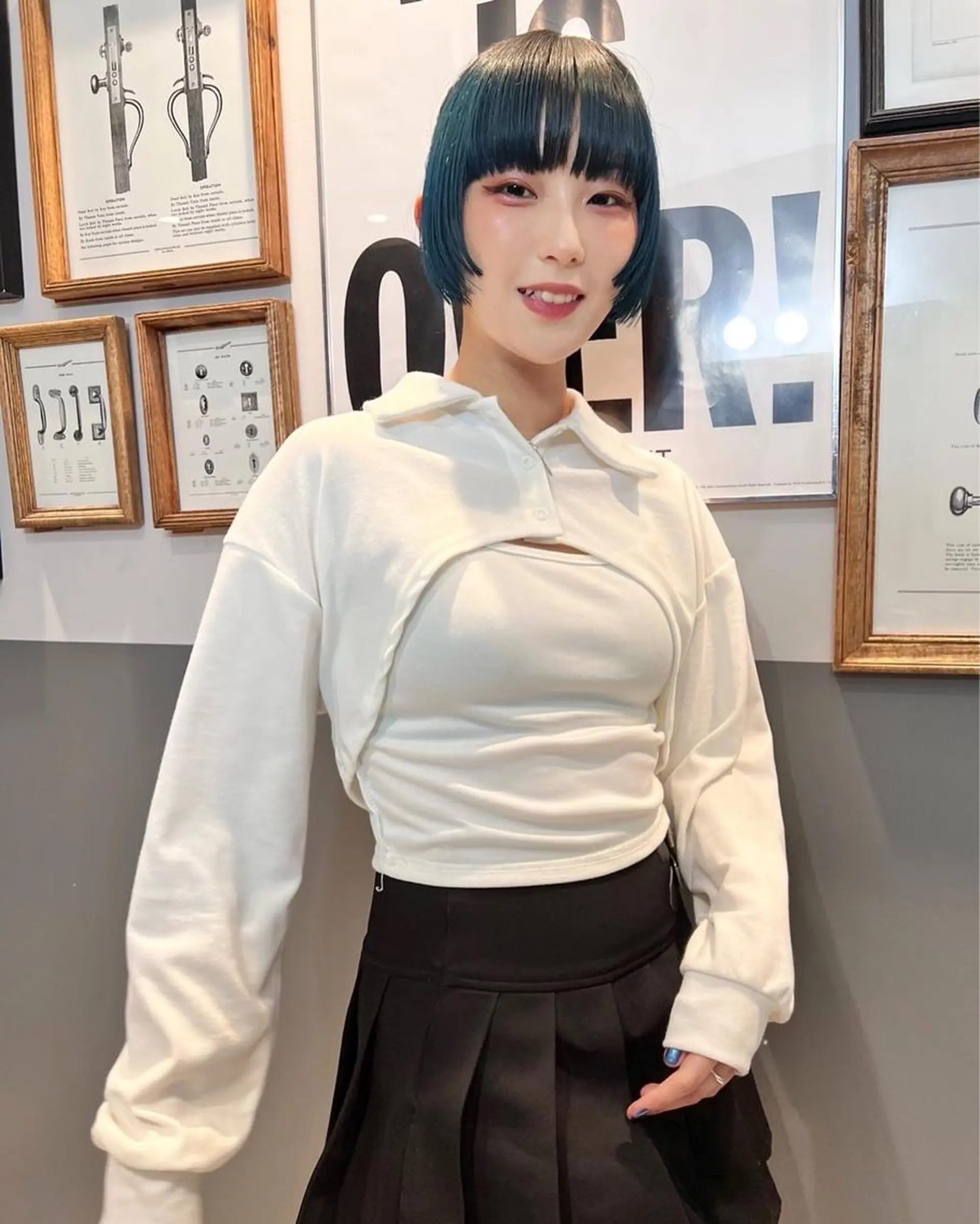 ロング カラー カット ヘアカラー トリートメント 優 作のヘアスタイル