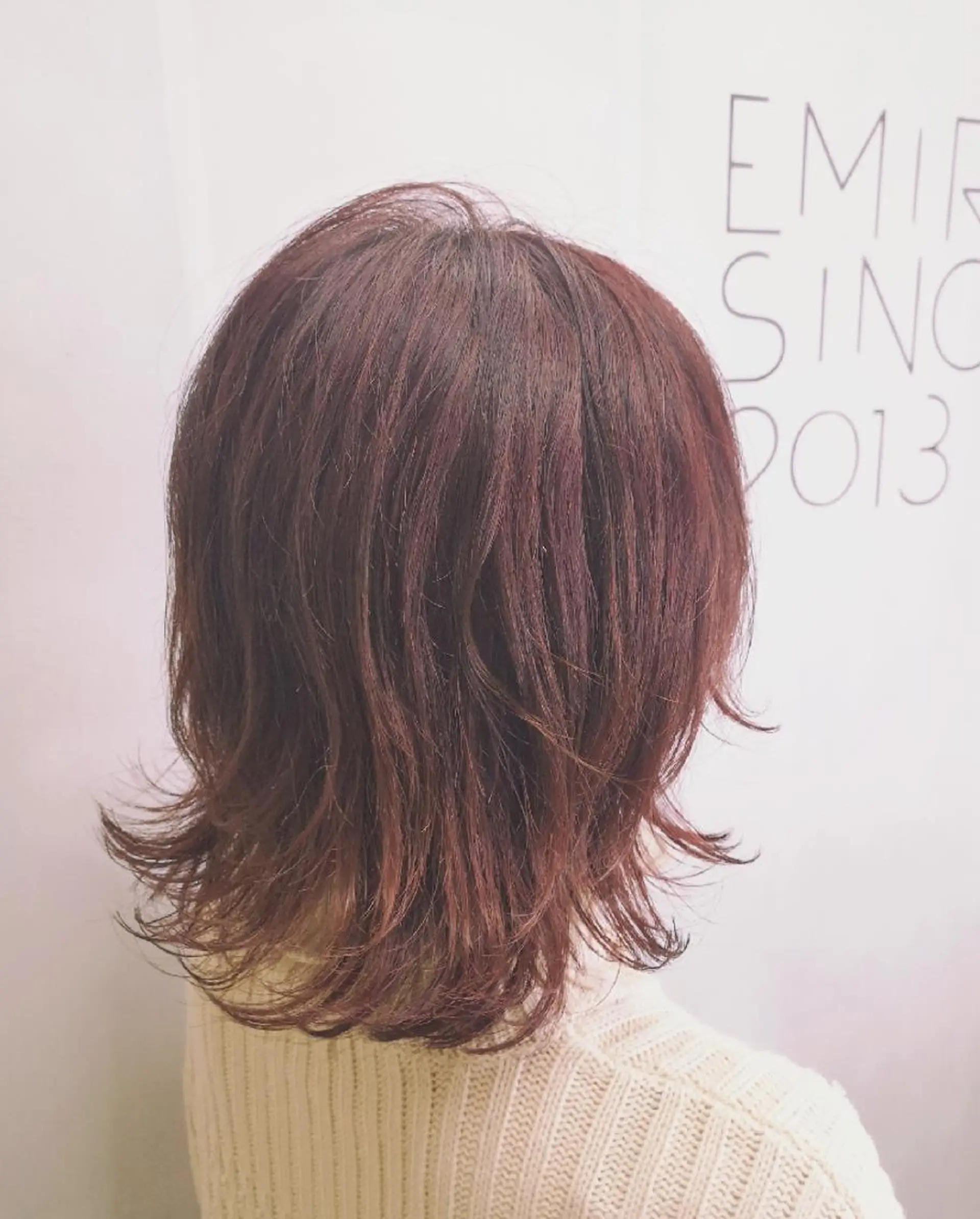 ミディアム ボブレイヤー ボブ レイヤーカット N°emirai溝口 MG 🌈梶谷龍吾のヘアスタイル