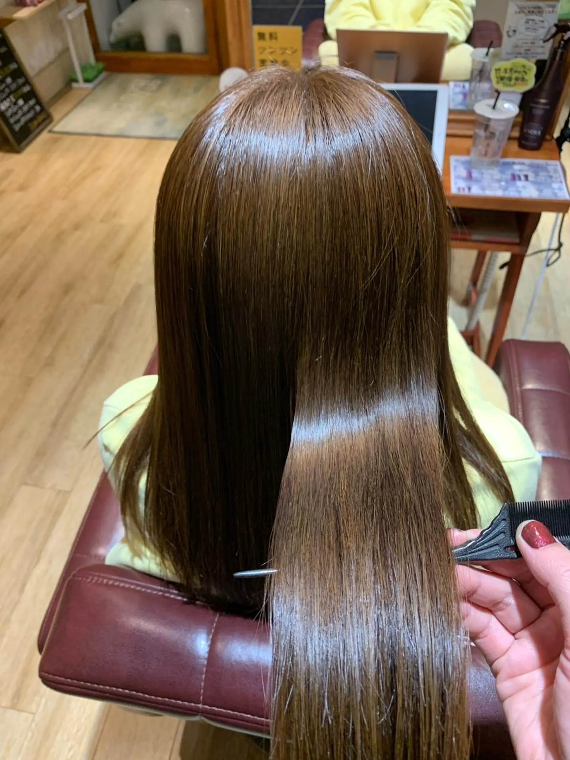 セミロング ヘアカラー 縮毛矯正 トリートメント I-CON所属・髪質改善/美髪のプ口 中島みきのヘアスタイル