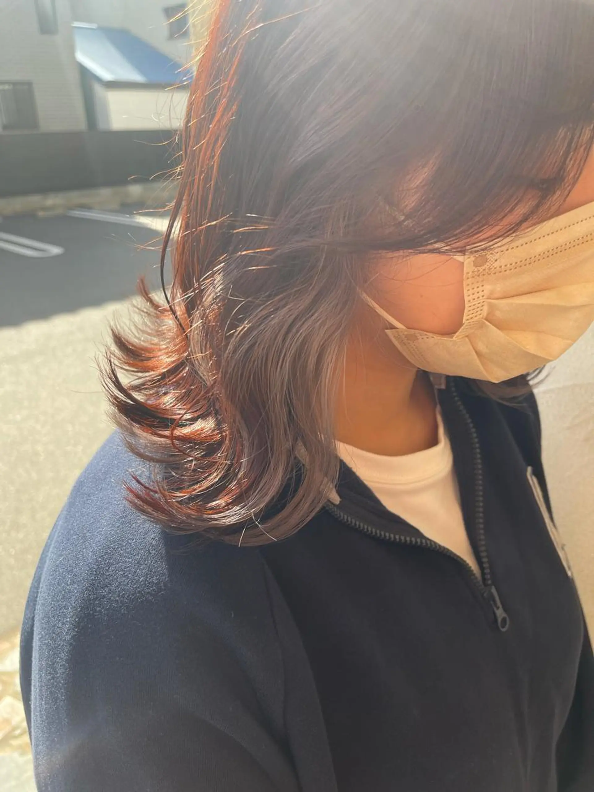 ミディアム 剣持友希/高崎 /ディレクターのヘアスタイル