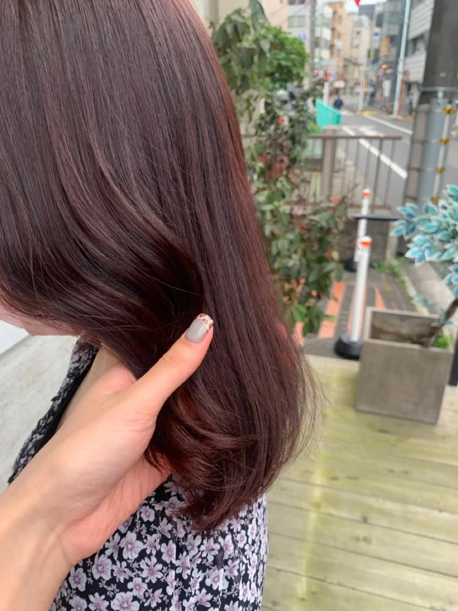 カラー ボルドーカラー RIO .のヘアスタイル