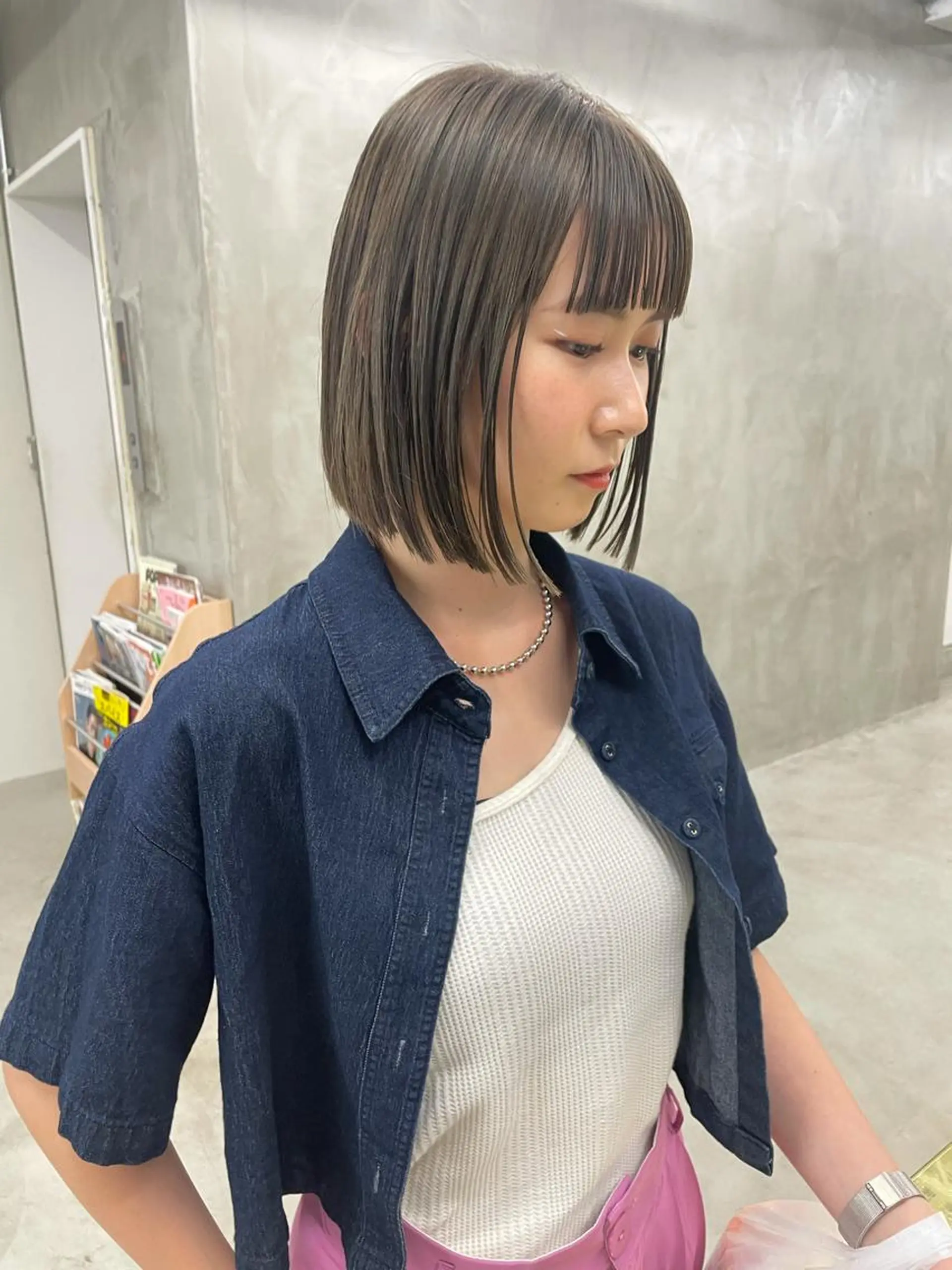 ショート カラー カット ヘアカラー トリートメント yurika☁️ 似合わせ｜レイヤーのヘアスタイル