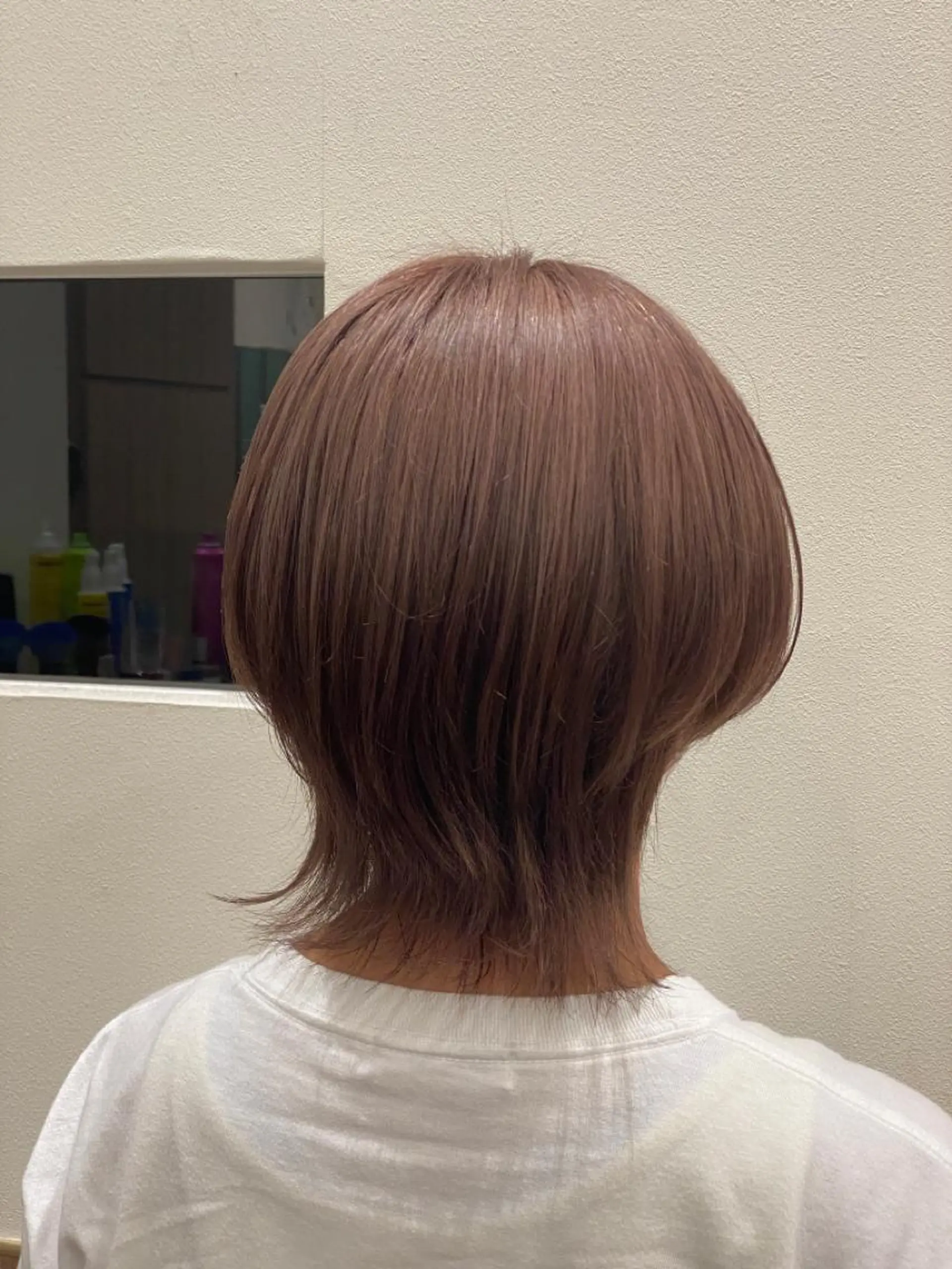 カラー 透明感カラー ピンクカラー hair lab toiro wisteria所属・佐藤 功真のヘアスタイル