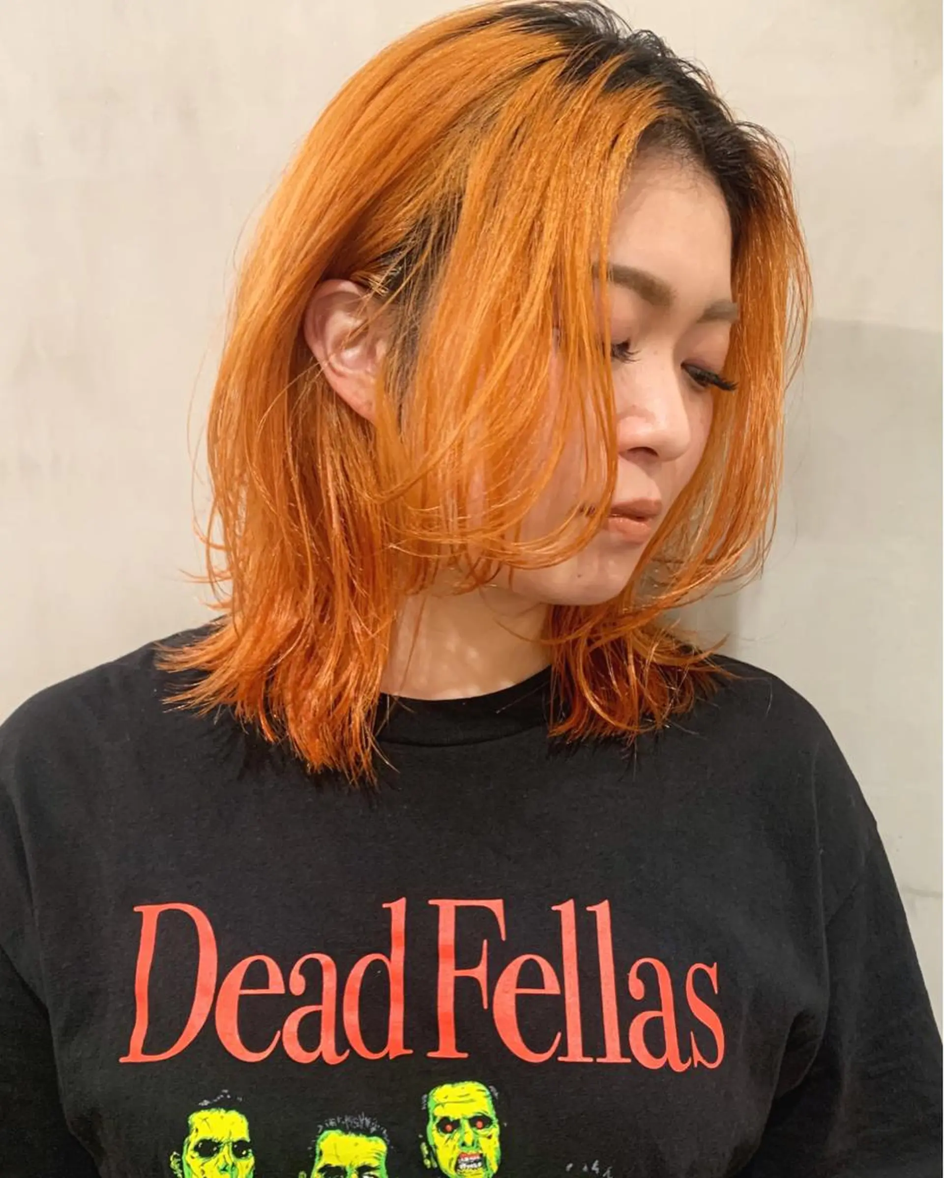 ミディアム カラー カット ヘアカラー トリートメント 優 作のヘアスタイル