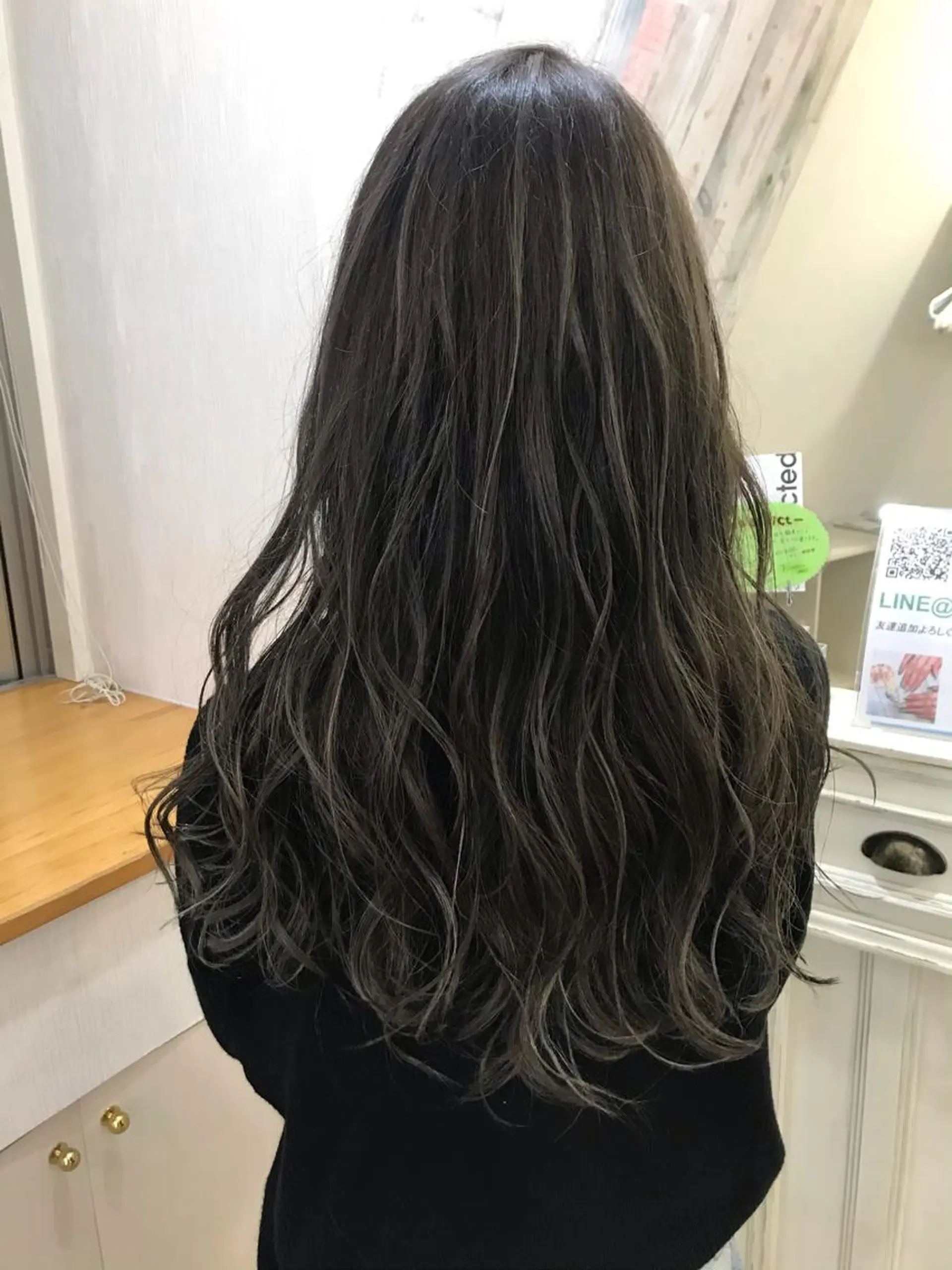 ロング カラー 前髪カット無料🎉 髪質改善✨影山湧市のヘアスタイル