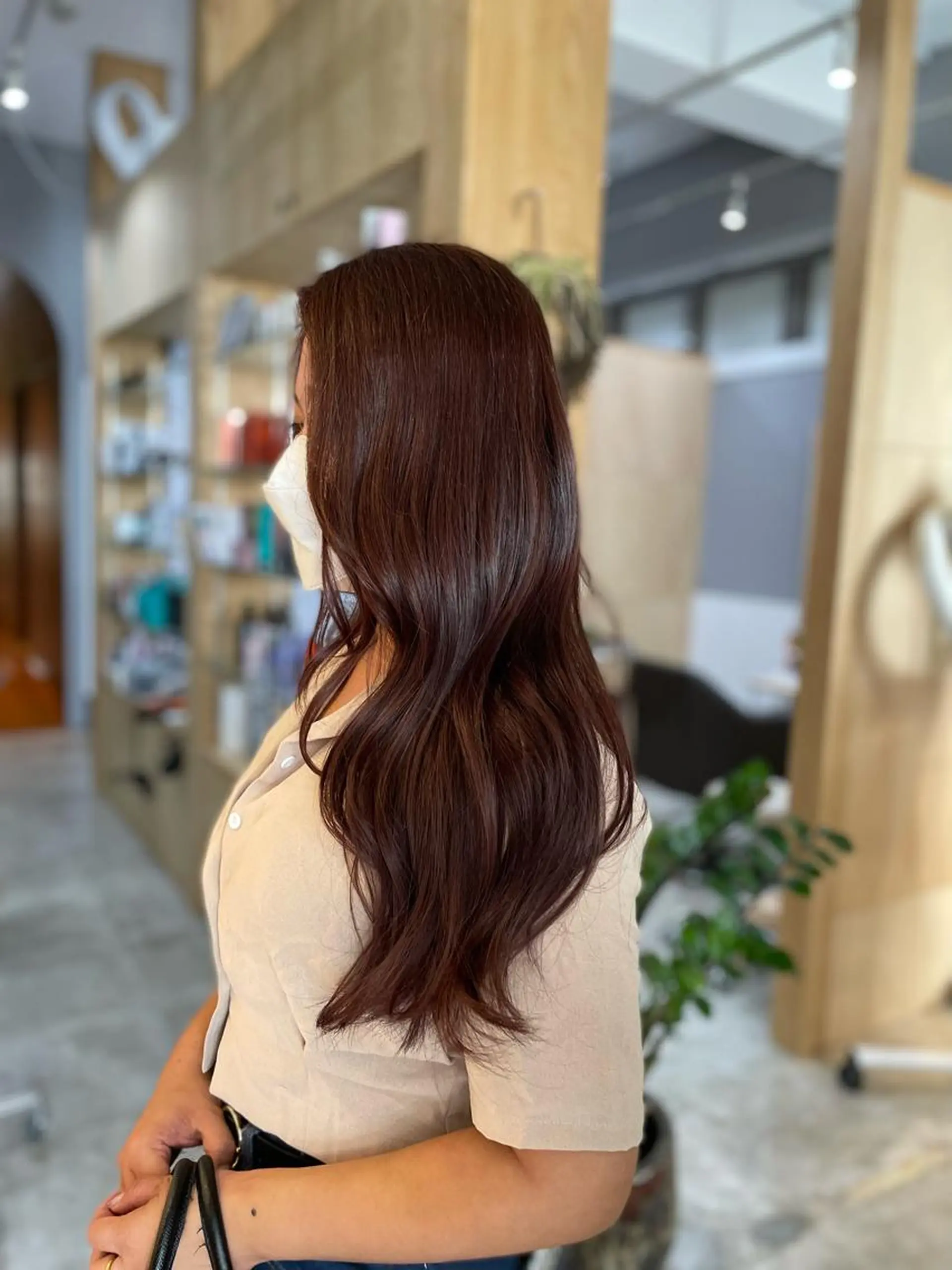 ロング カラー ヘアカラー トリートメント miloc那覇 MIKUのヘアスタイル