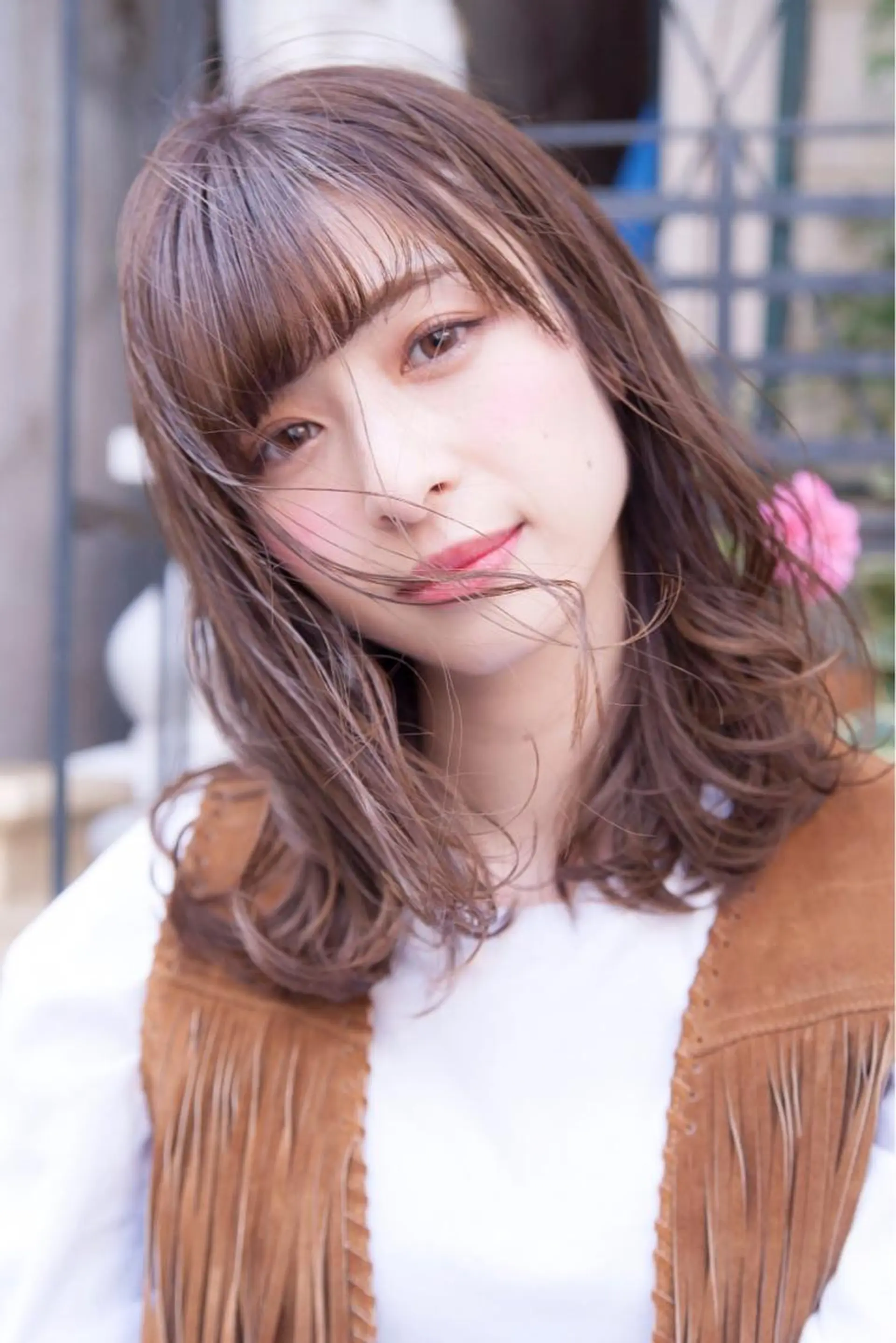 セミロング カラー hao所属・西山 頌太のヘアスタイル