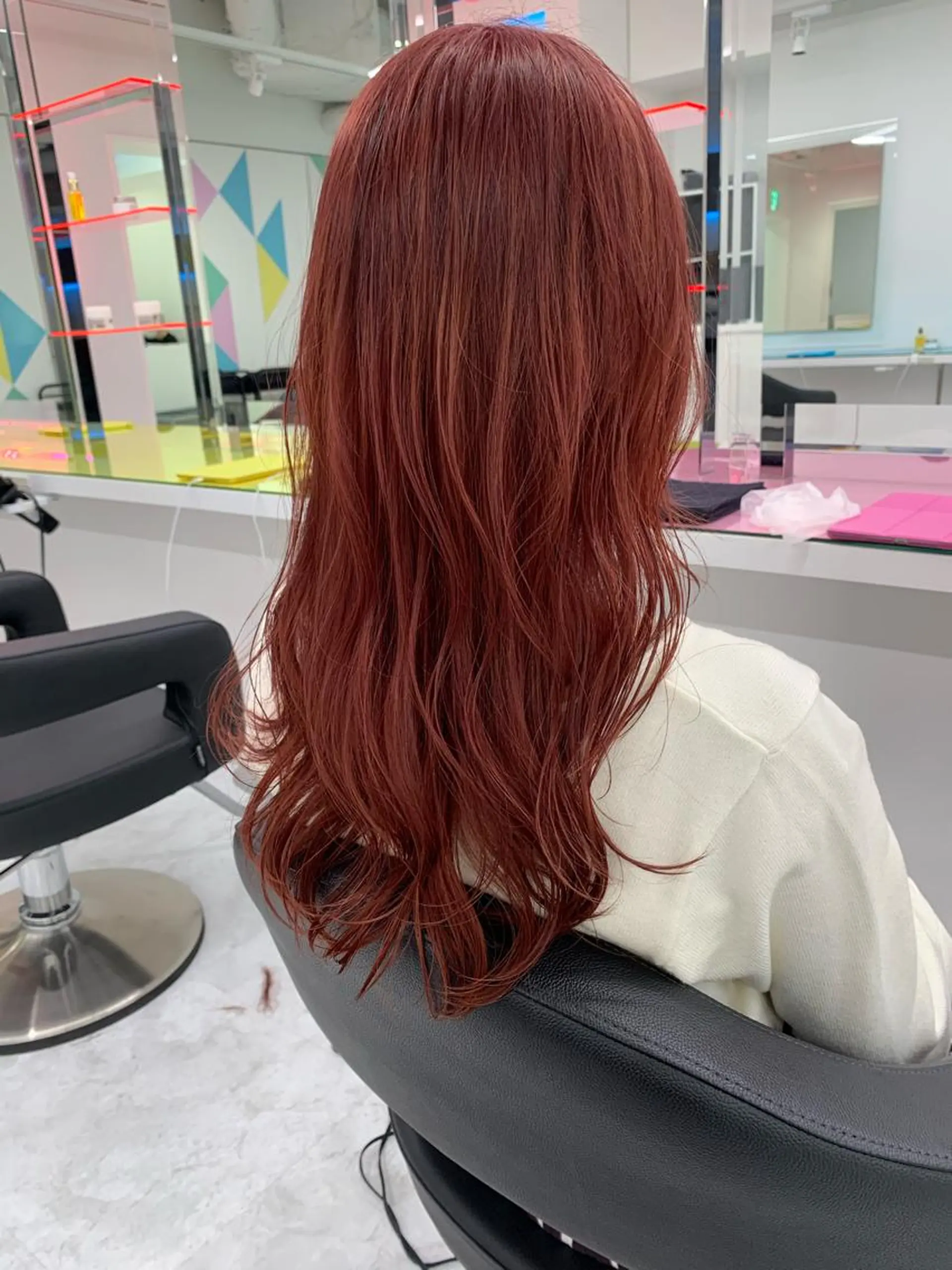 セミロング カラー ブリーチ ブリーチなしカラー ピンクカラー 大人かわいい💍🤍 ボブ/ショートボブのヘアスタイル