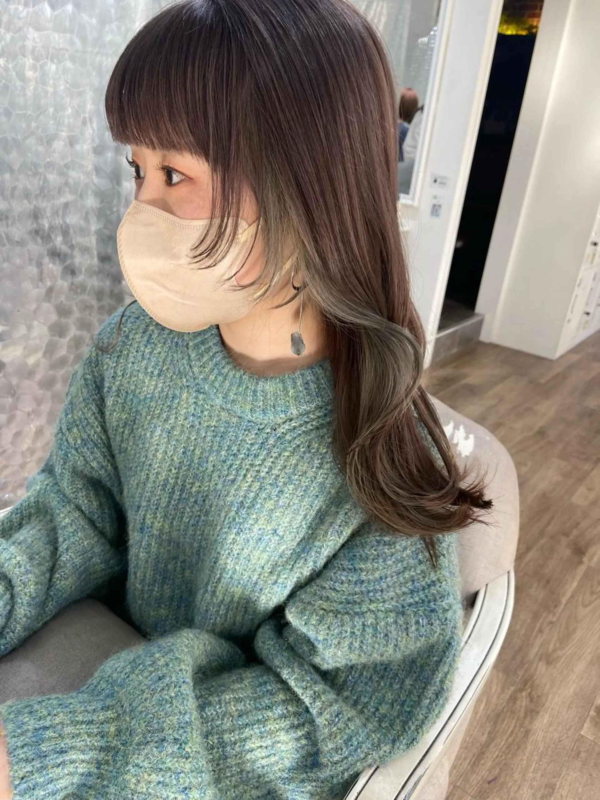 ロング カット ヘアカラー トリートメント ＨＩ ROのヘアスタイル