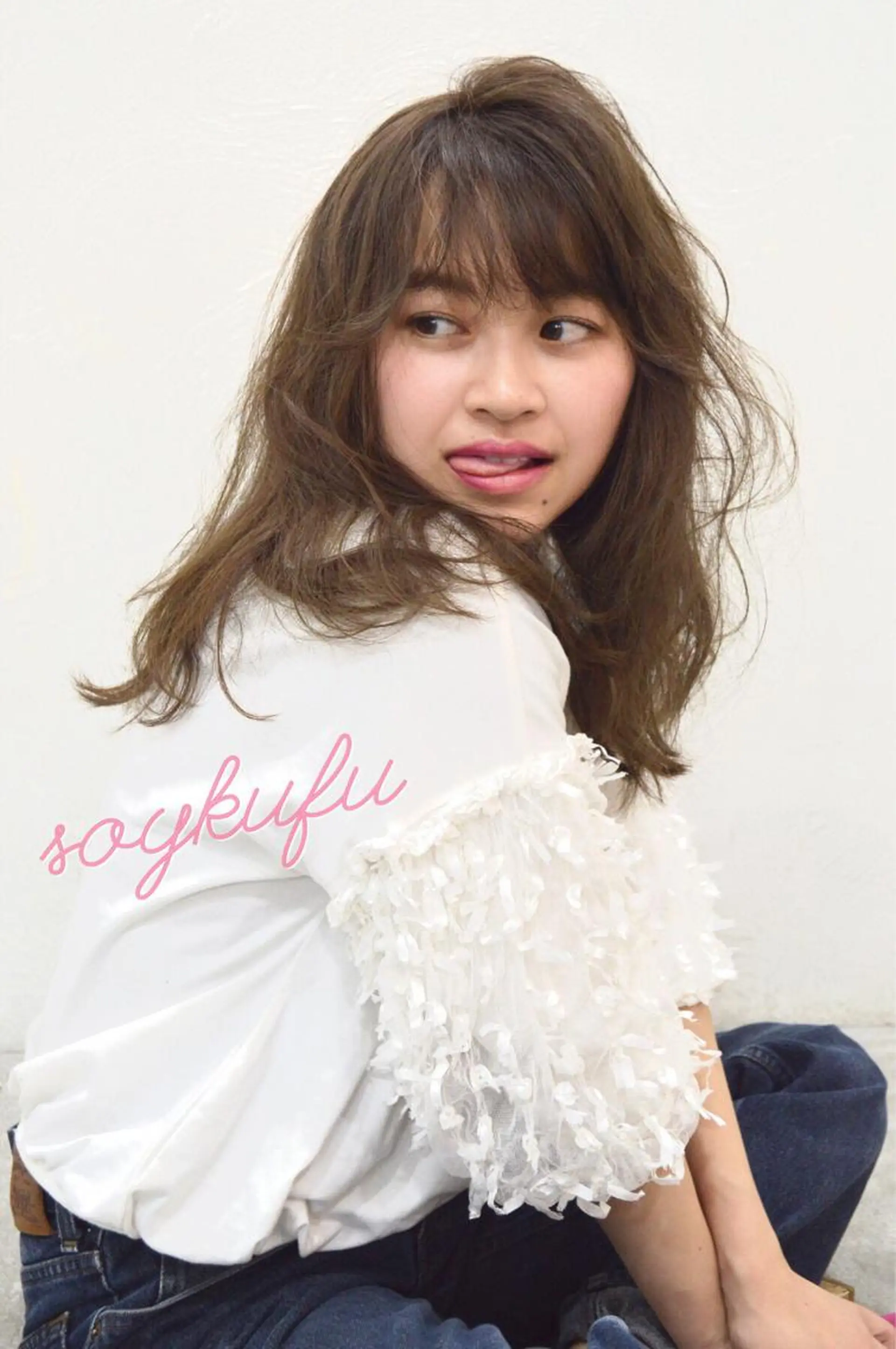 ロング アッシュ 【今だけブリーチ 限定価格💕】すみのヘアスタイル