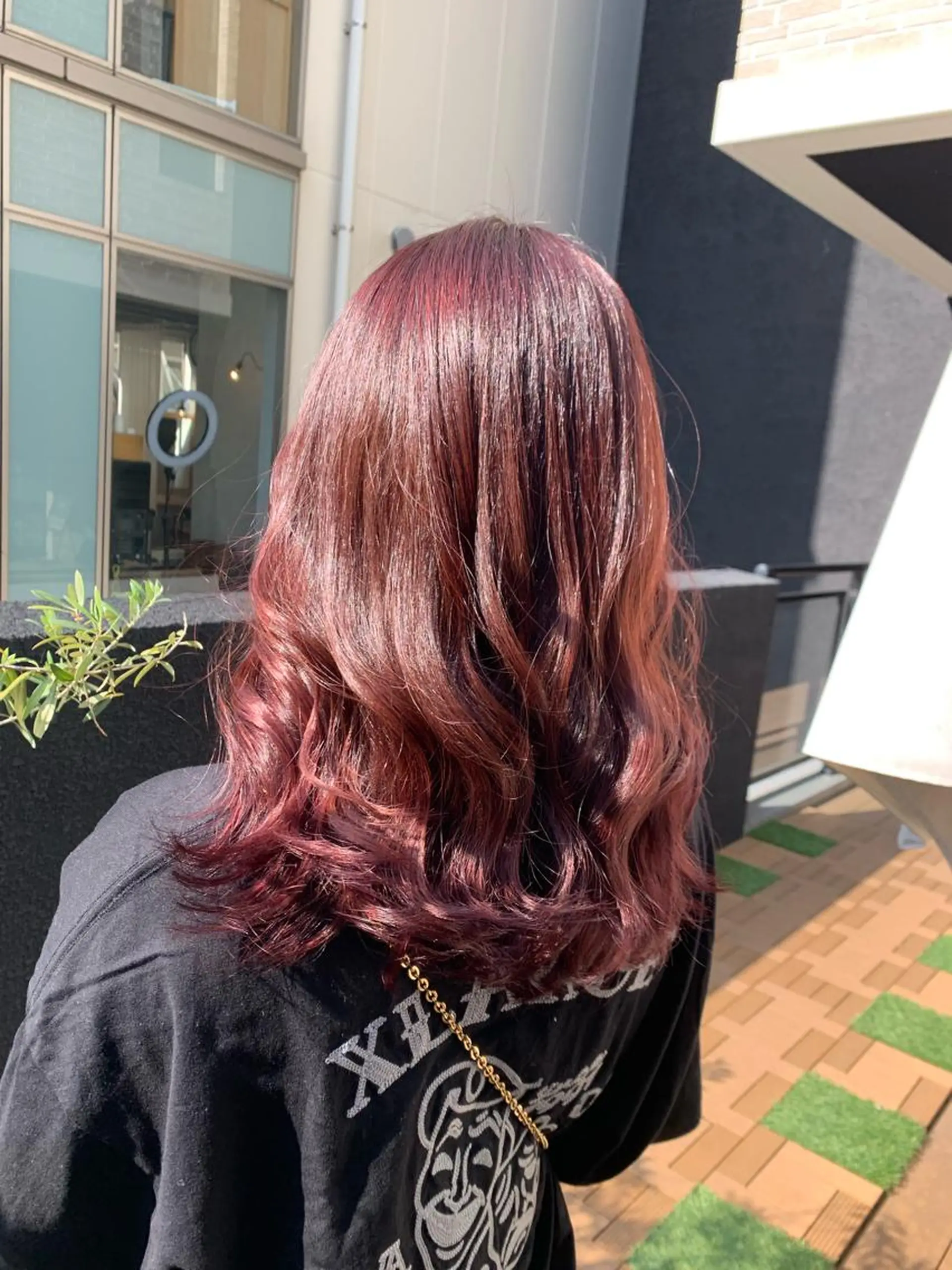 セミロング カラー ヘアアレンジ カット ヘアカラー kei/透明感カラー /ベージュ/ブリーチのヘアスタイル